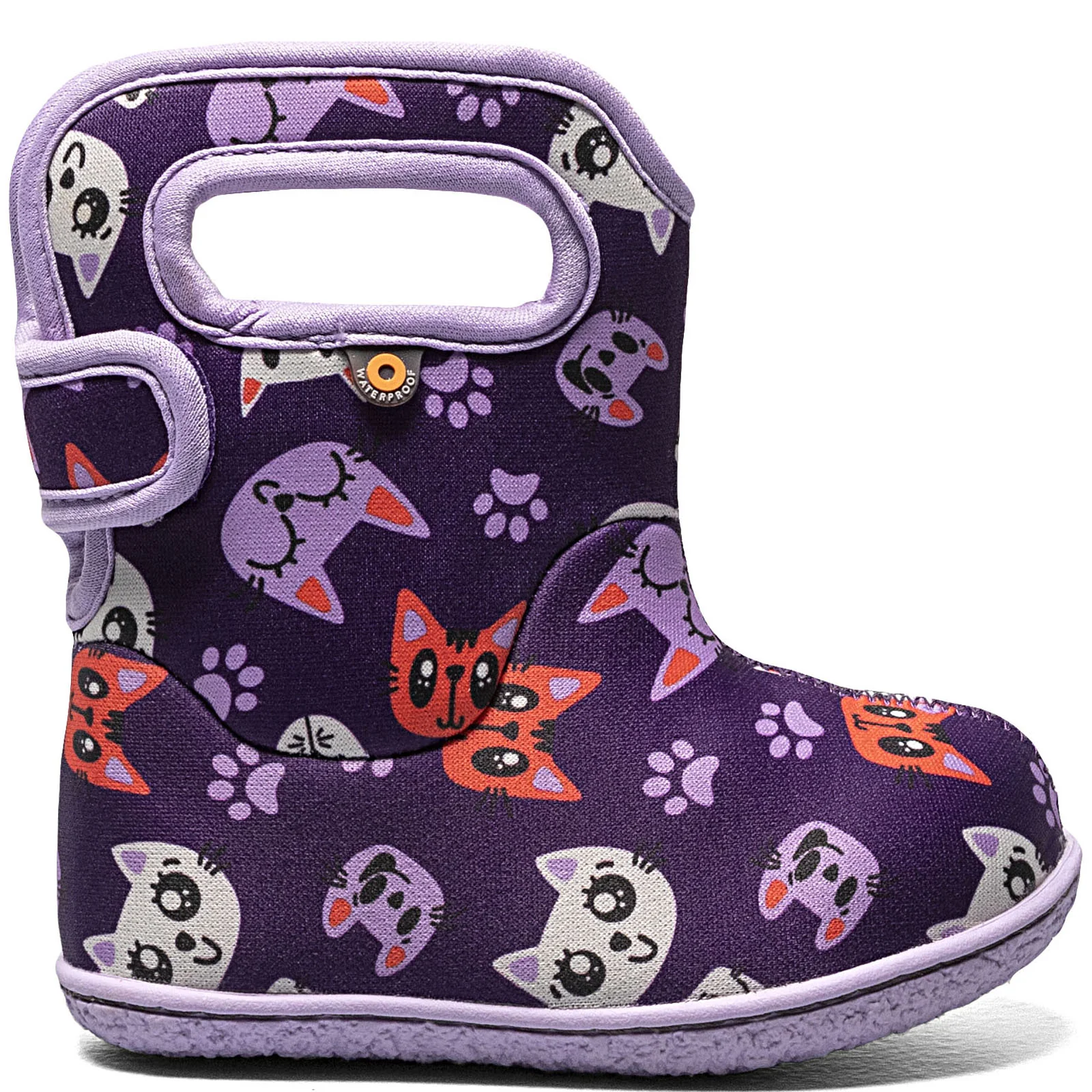 Baby BOGS Kitties Waterproof Rain Boots - Purple - Image 6