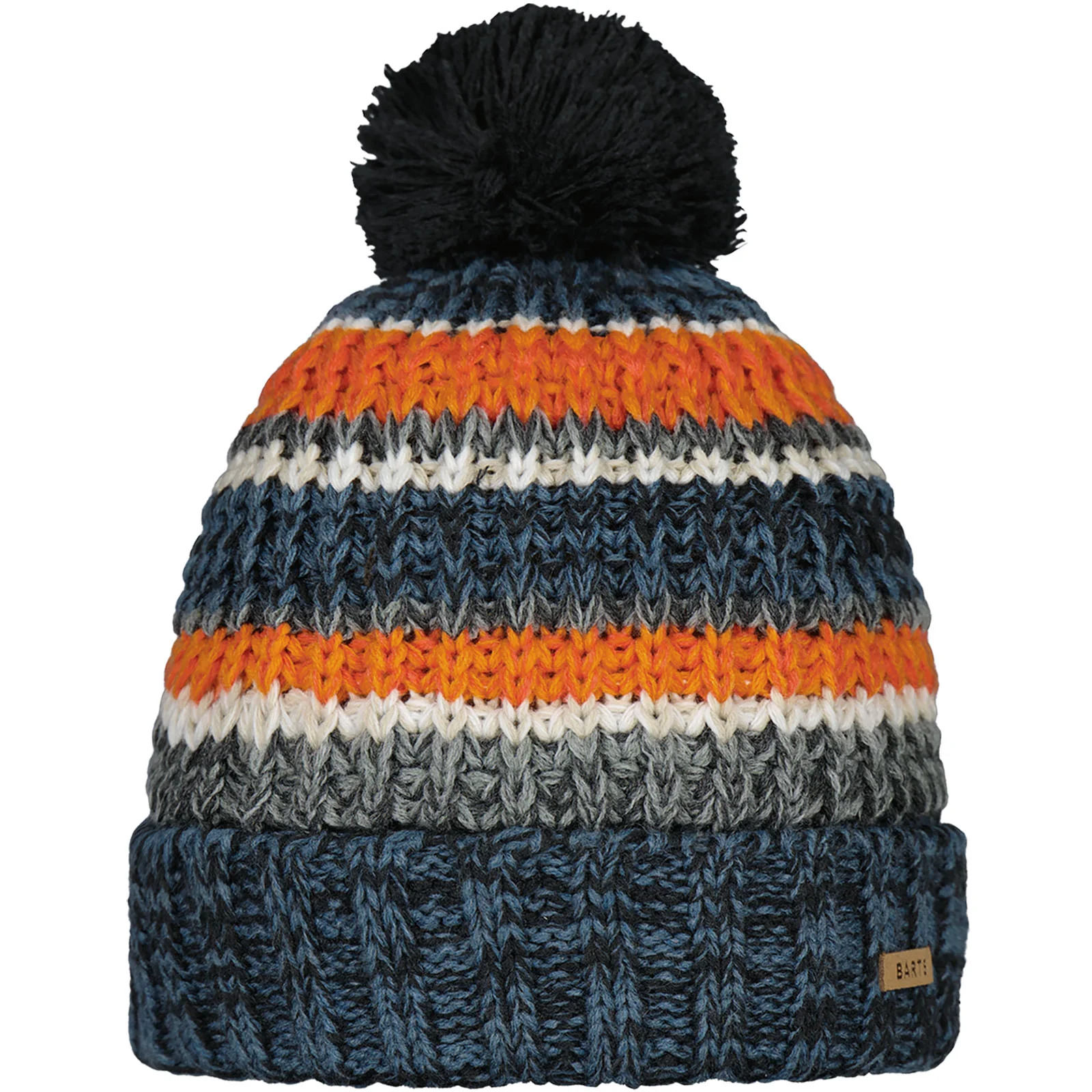 Barts Kids Goser Pom Pom Mixed Knit Bobble Hat - Image 5