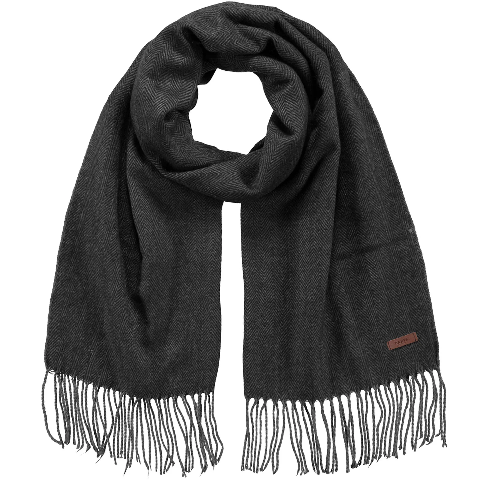 Barts Mens Soho Wide Herrinbone Outdoor Scarves - Image 2