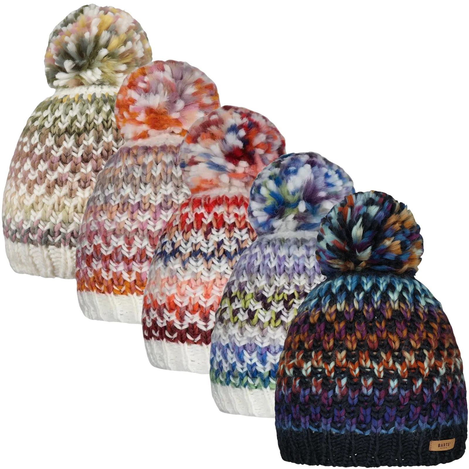 Barts Womens Nicole Knitted Lined Warm Winter Beanie Bobble Hat