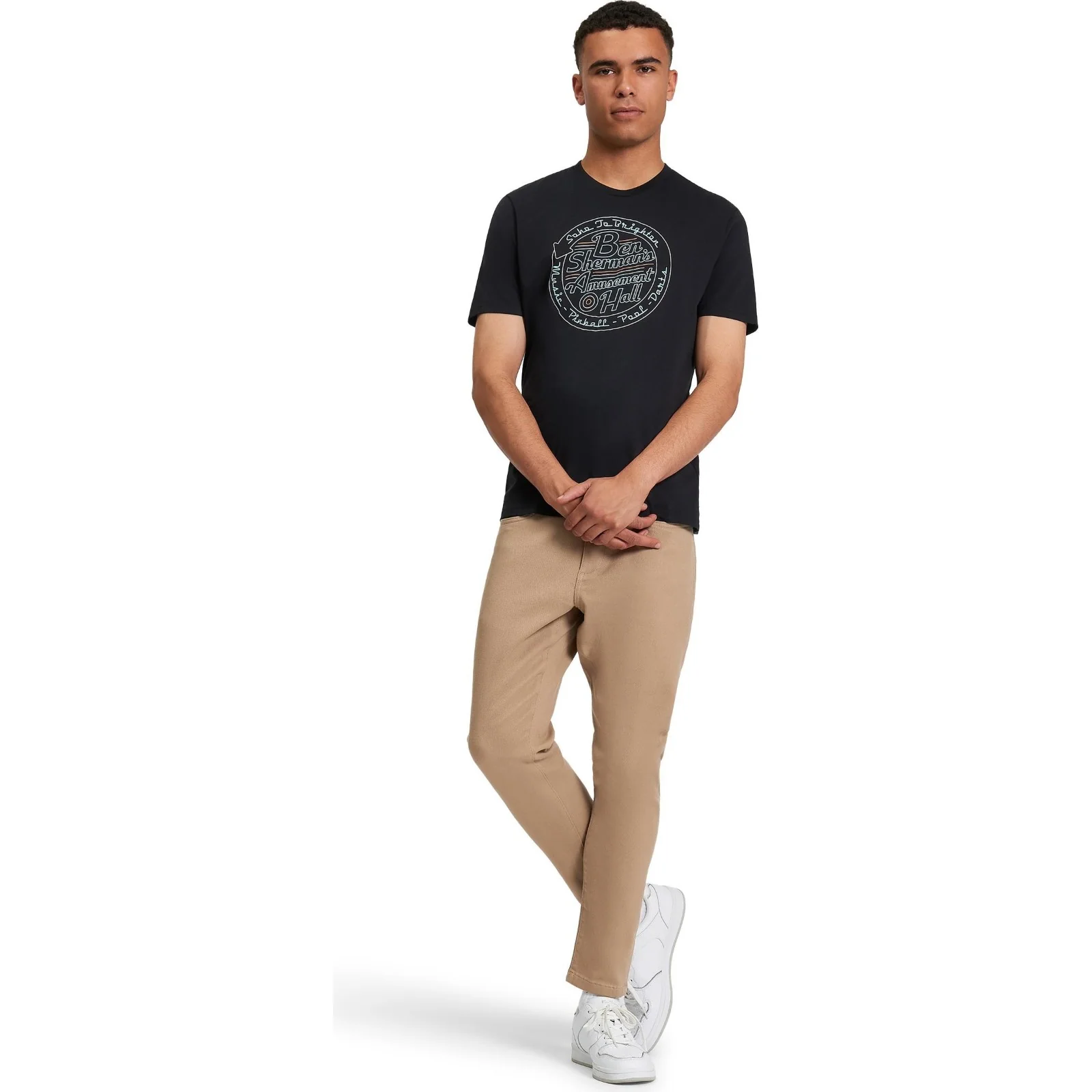 Ben Sherman Mens Amusement Hall Graphic Short Sleeve T-Shirt - Image 3