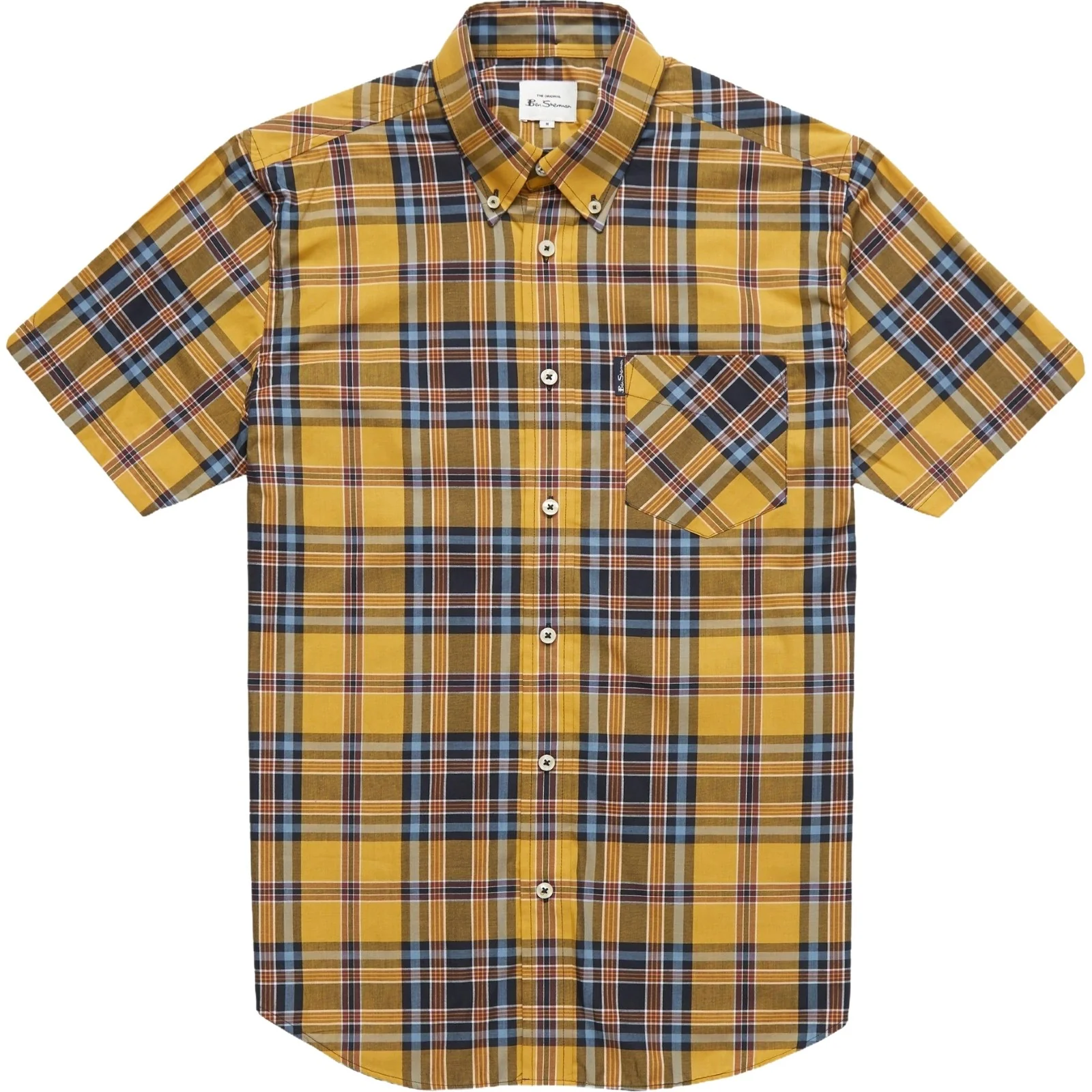 Ben Sherman Mens Classic Check Big & Tall Short Sleeve Shirt - Image 3