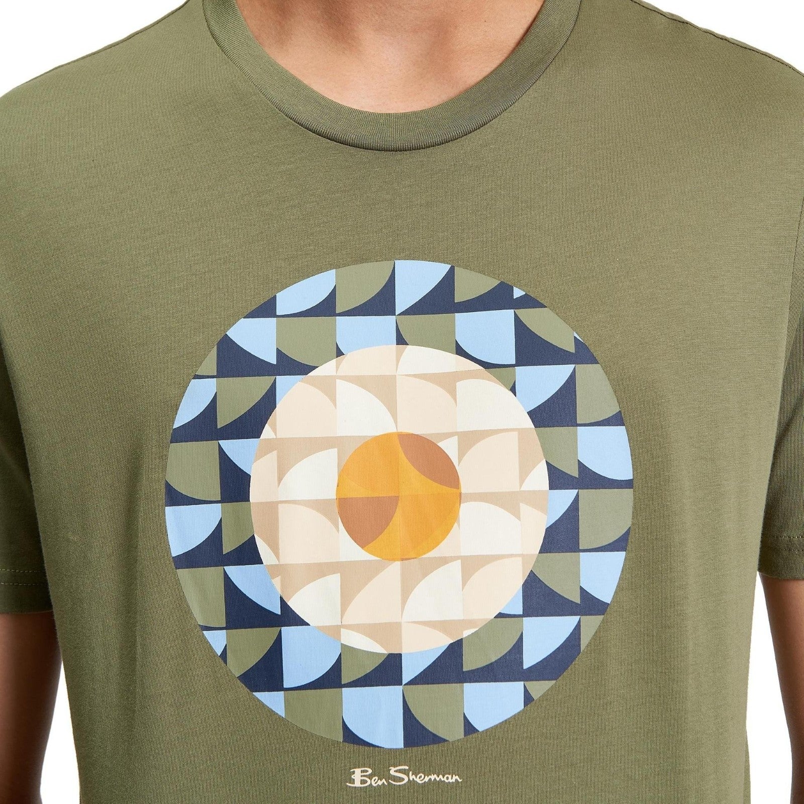 Ben Sherman Mens Geo Target Graphic Short Sleeve T-Shirt - Image 9