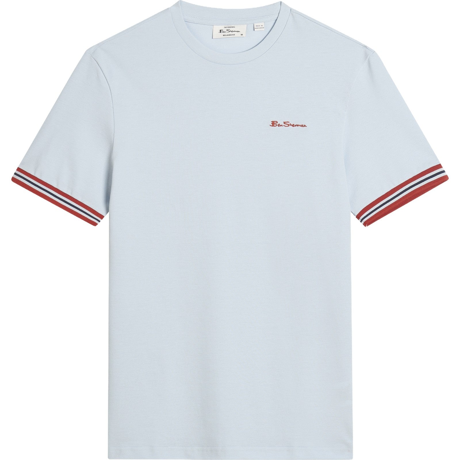 Ben Sherman Mens Pique Tipped Short Sleeve T-Shirt - Image 15