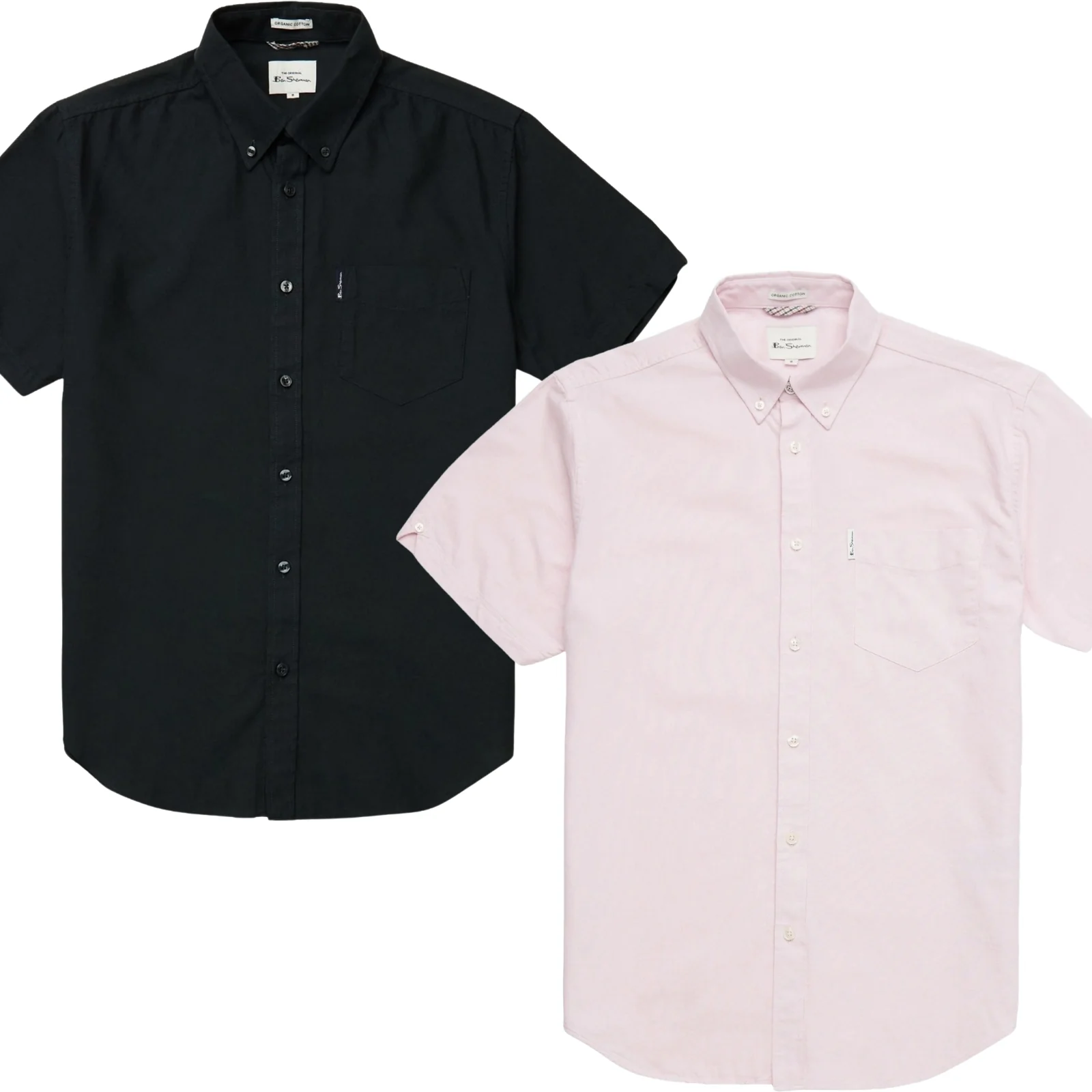 Ben Sherman Mens Signature Gots Big & Tall Short Sleeve Shirt