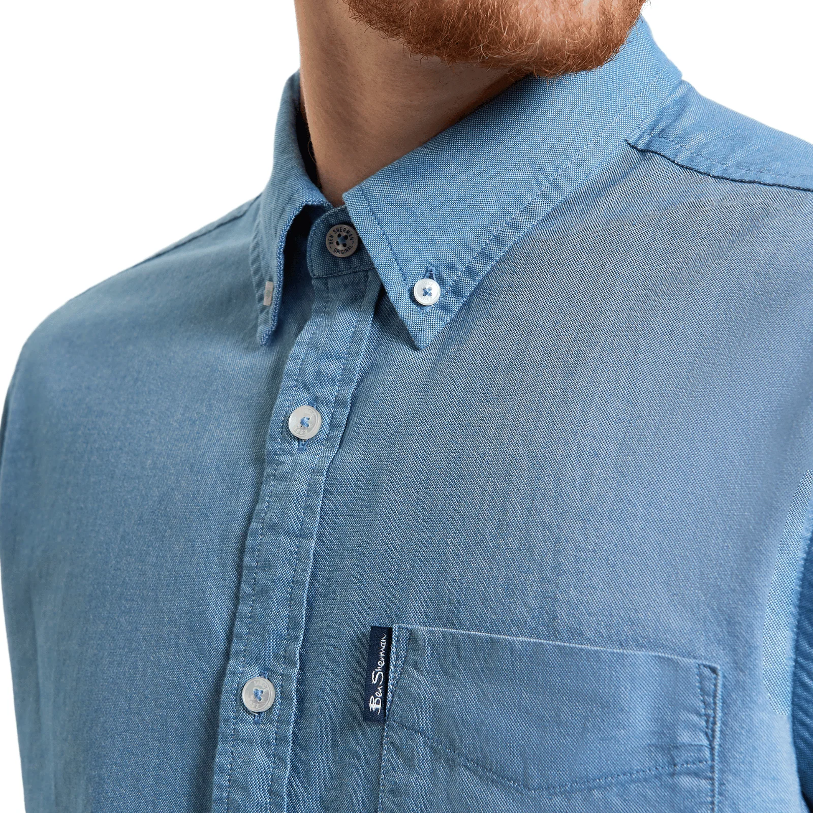 Ben Sherman Mens Signature Oxford Big & Tall Short Sleeve Shirt - Image 8