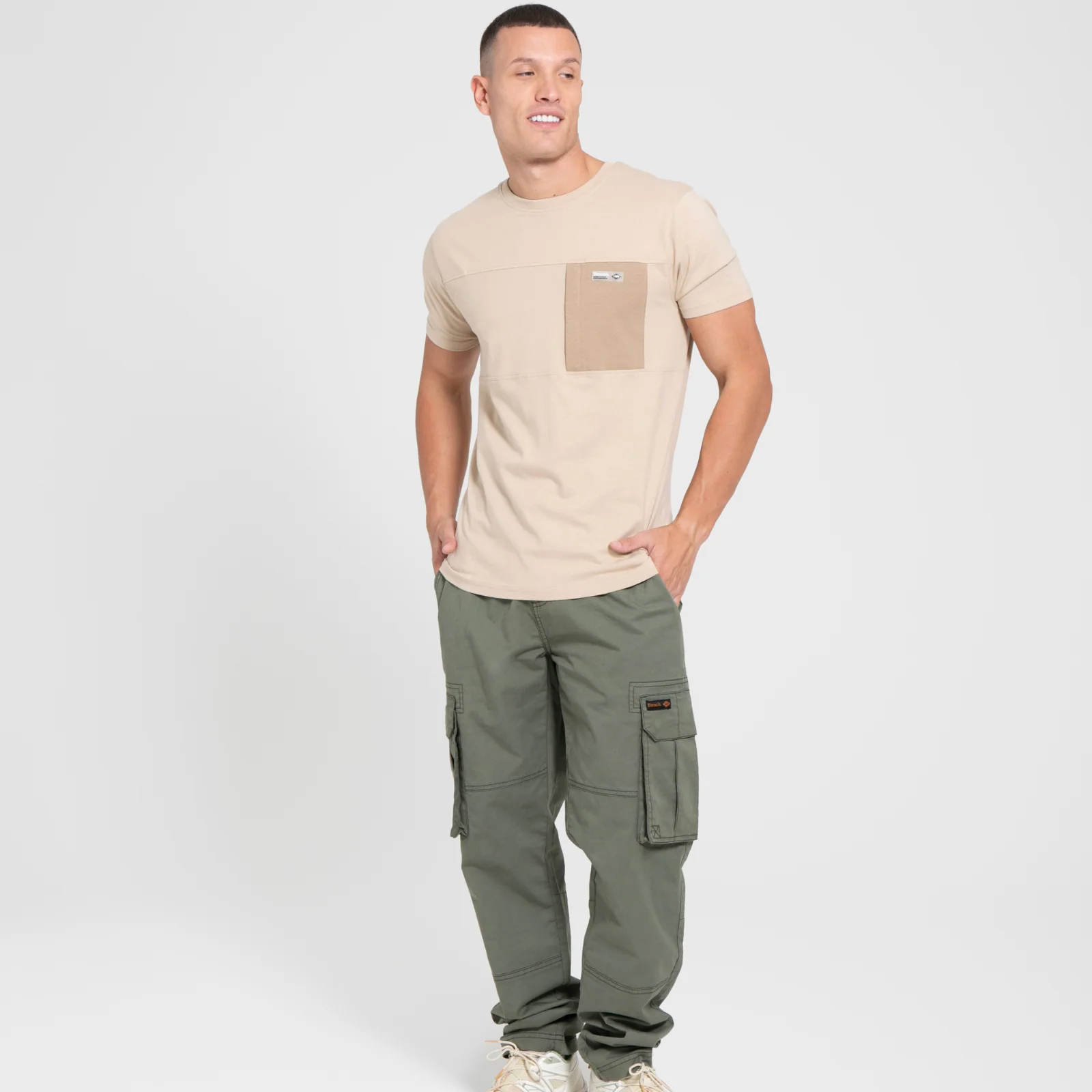 Bench Mens Algoda Crew Neck Short Sleeve Pocket T Shirt - Image 5