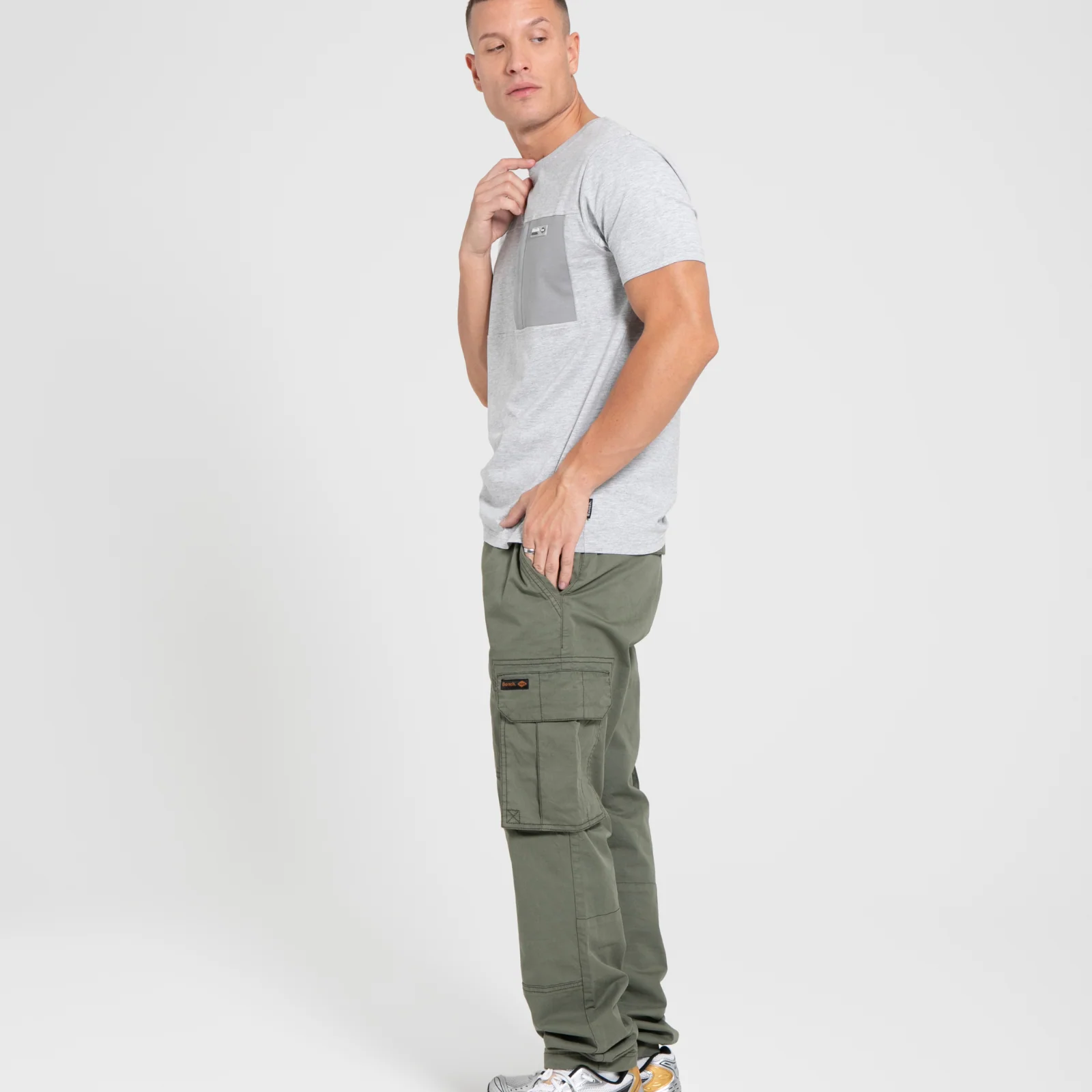 Bench Mens Algoda Crew Neck Short Sleeve Pocket T Shirt - Image 7