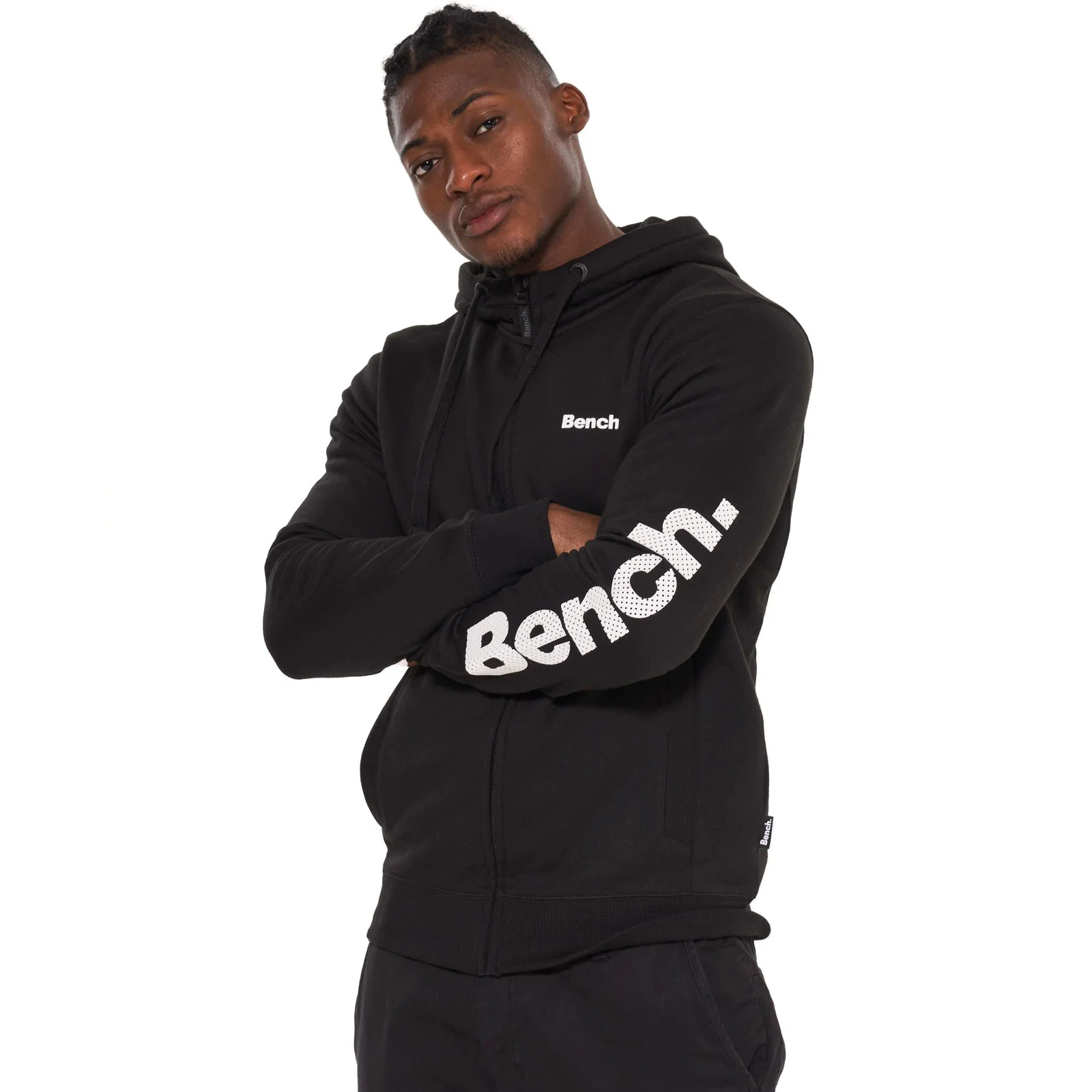 Bench Mens Braxton Full Zip Hoodie - Image 2