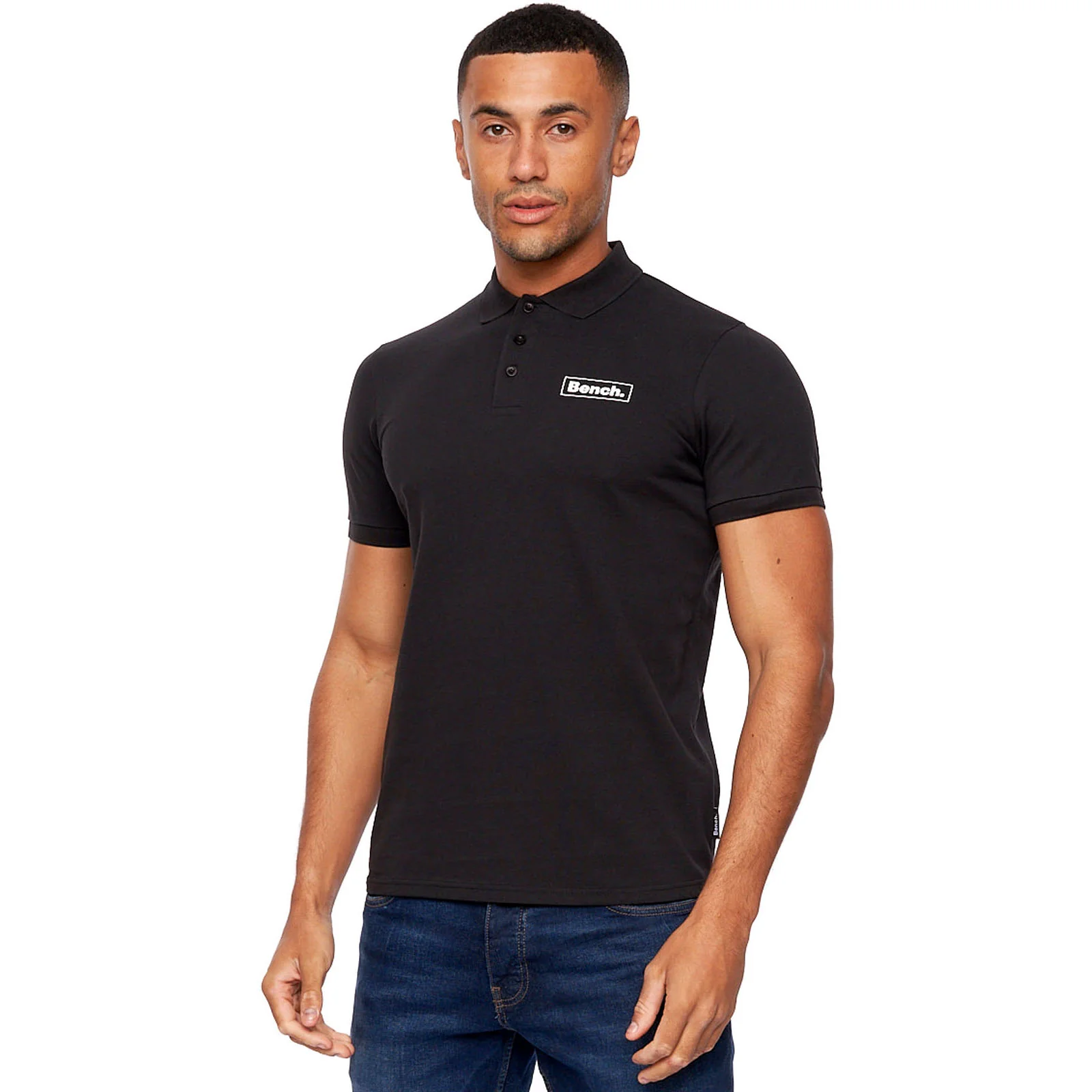 Bench Mens Iverson Short Sleeve Slim Fit Polo Shirt - Image 2