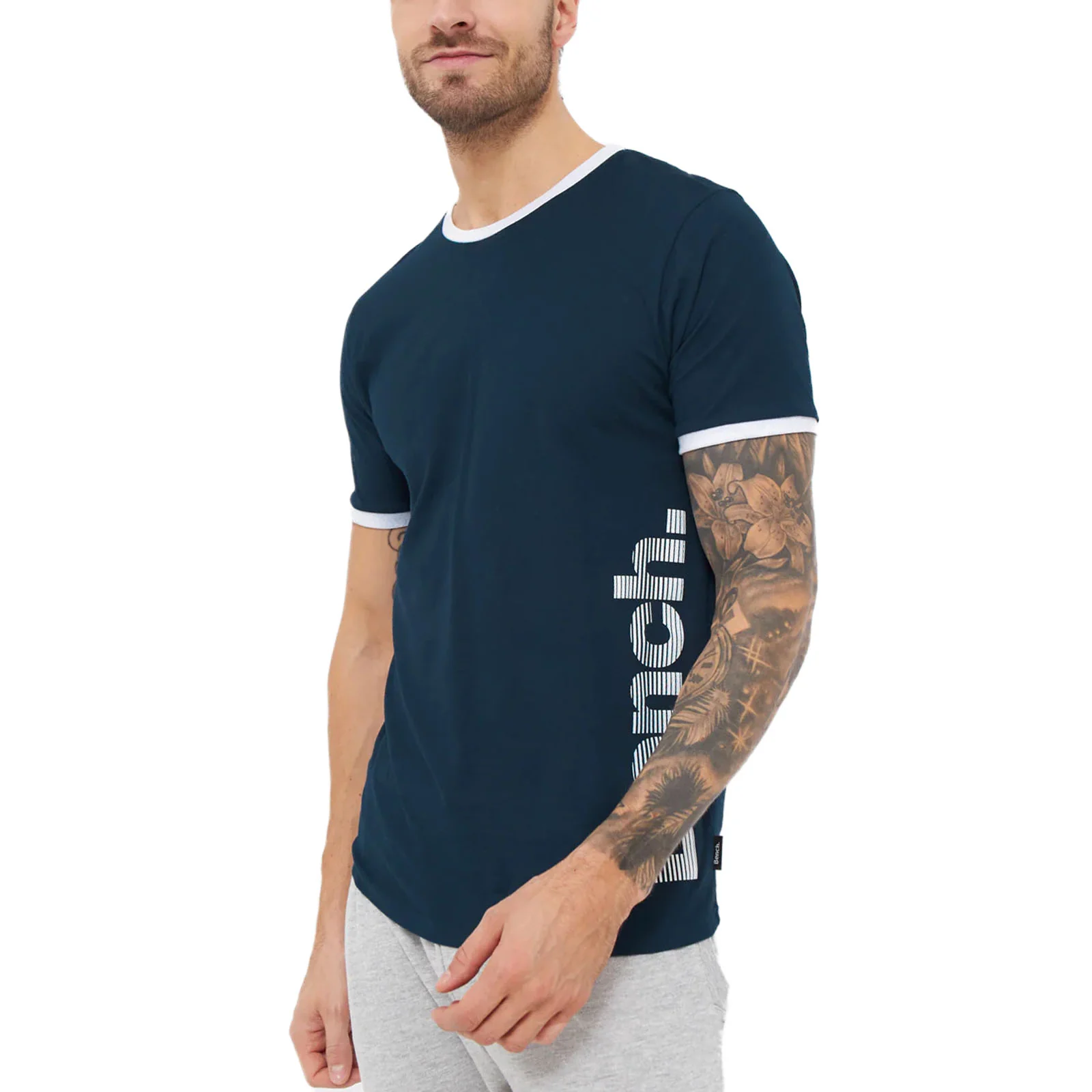 Bench Mens Navi Short Sleeve T-Shirt - Image 2
