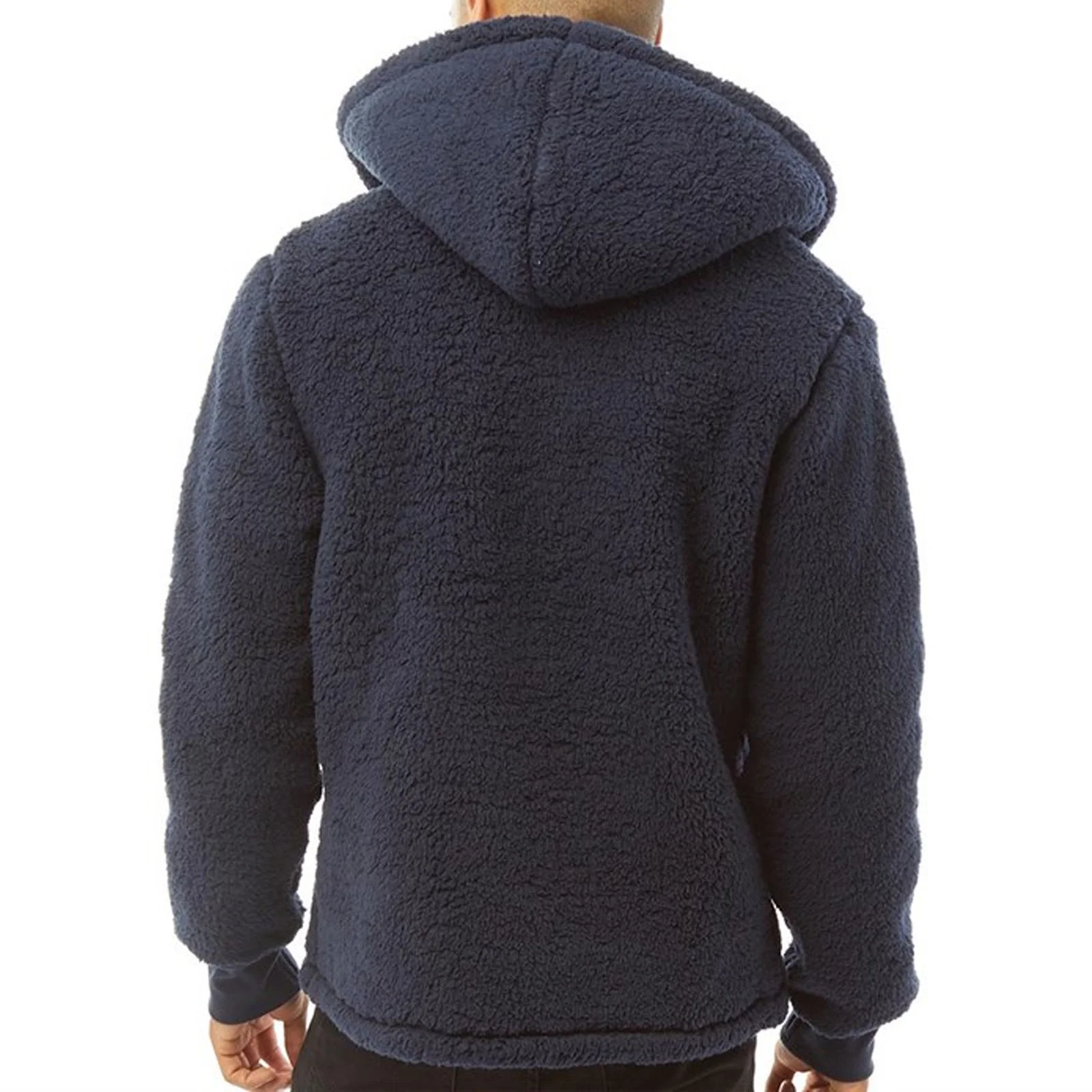 Bench Mens Tommy Borg Full Zip Teddy Bear Fleece Jacket - Image 7