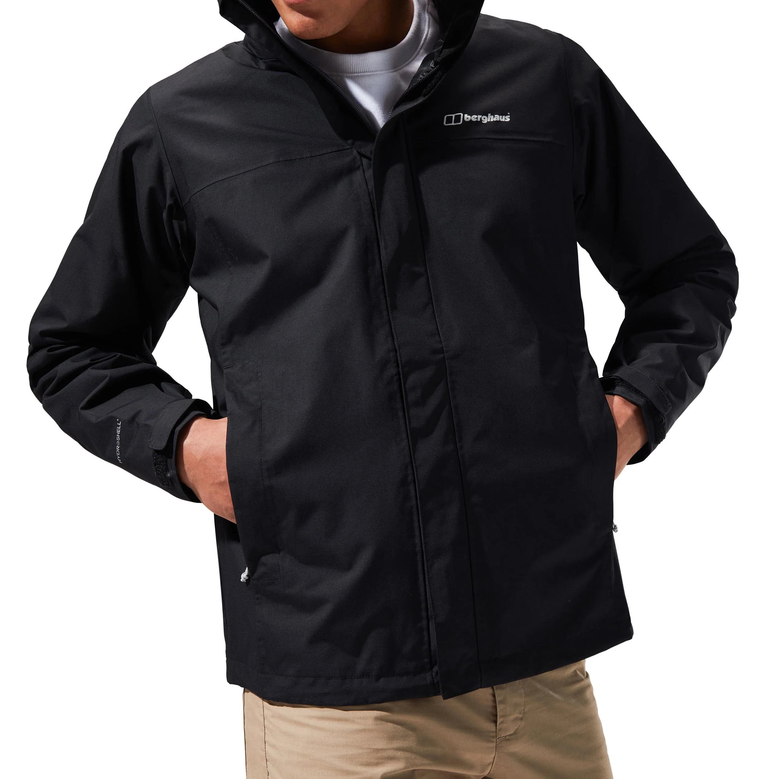 Berghaus Mens RG Alpha 2.0 Waterproof Jacket - Black - XL - Image 3