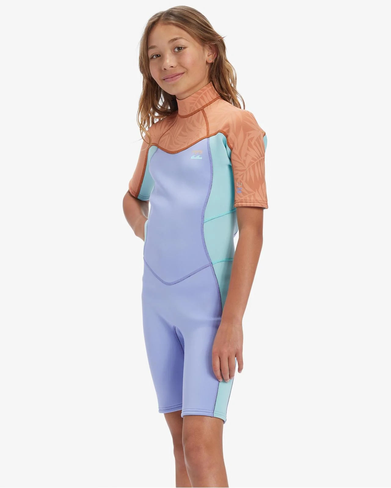 Billabong Kids 2mm Foil Back Zip Short Sleeve Shortie Springsuit Wetsuit - Image 5