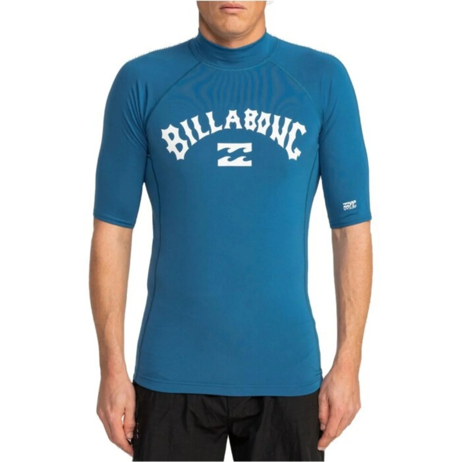 Billabong Mens Logo Surf Short Sleeve Rash Vest - Image 2
