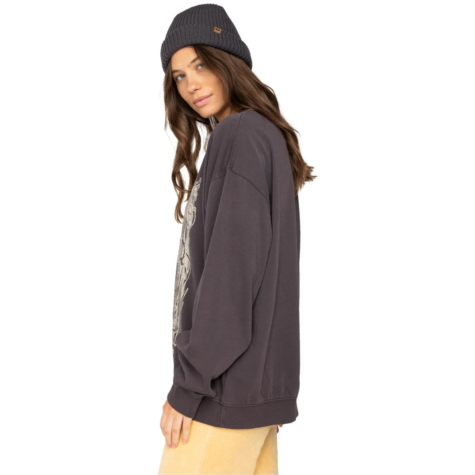 Billabong Womens Ride In Loose Fit Pullover Sweatshirt - Image 4