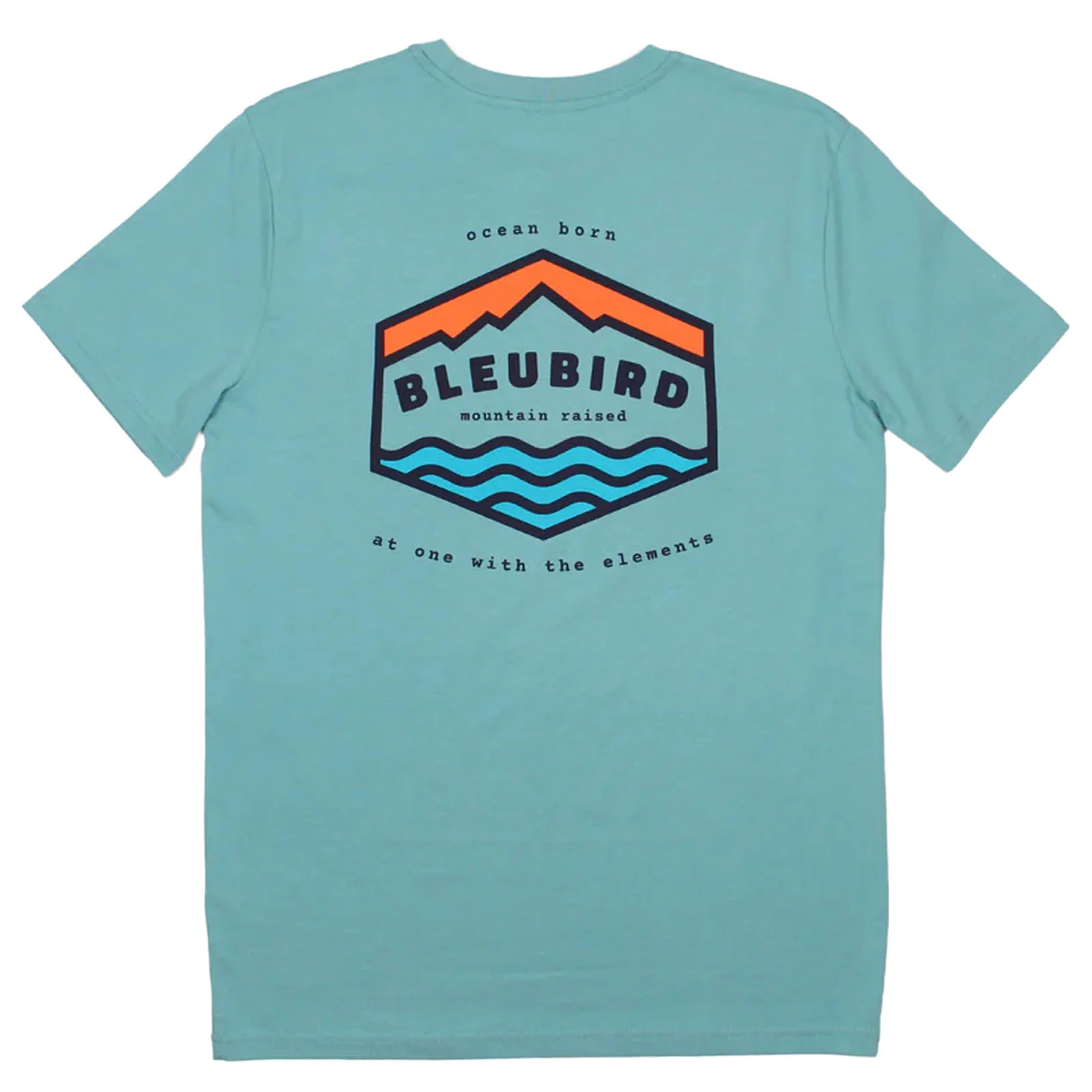 Bleubird Groundswell Crew Neck Short Sleeve T-Shirt - Teal - Image 4