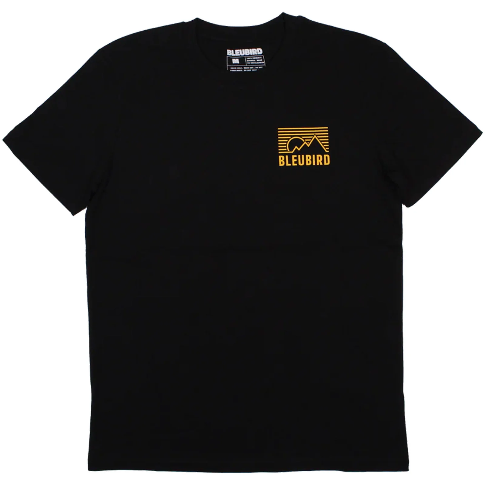 Bleubird Retro Peaks Crew Neck Short Sleeve T-Shirt - Black - Image 3
