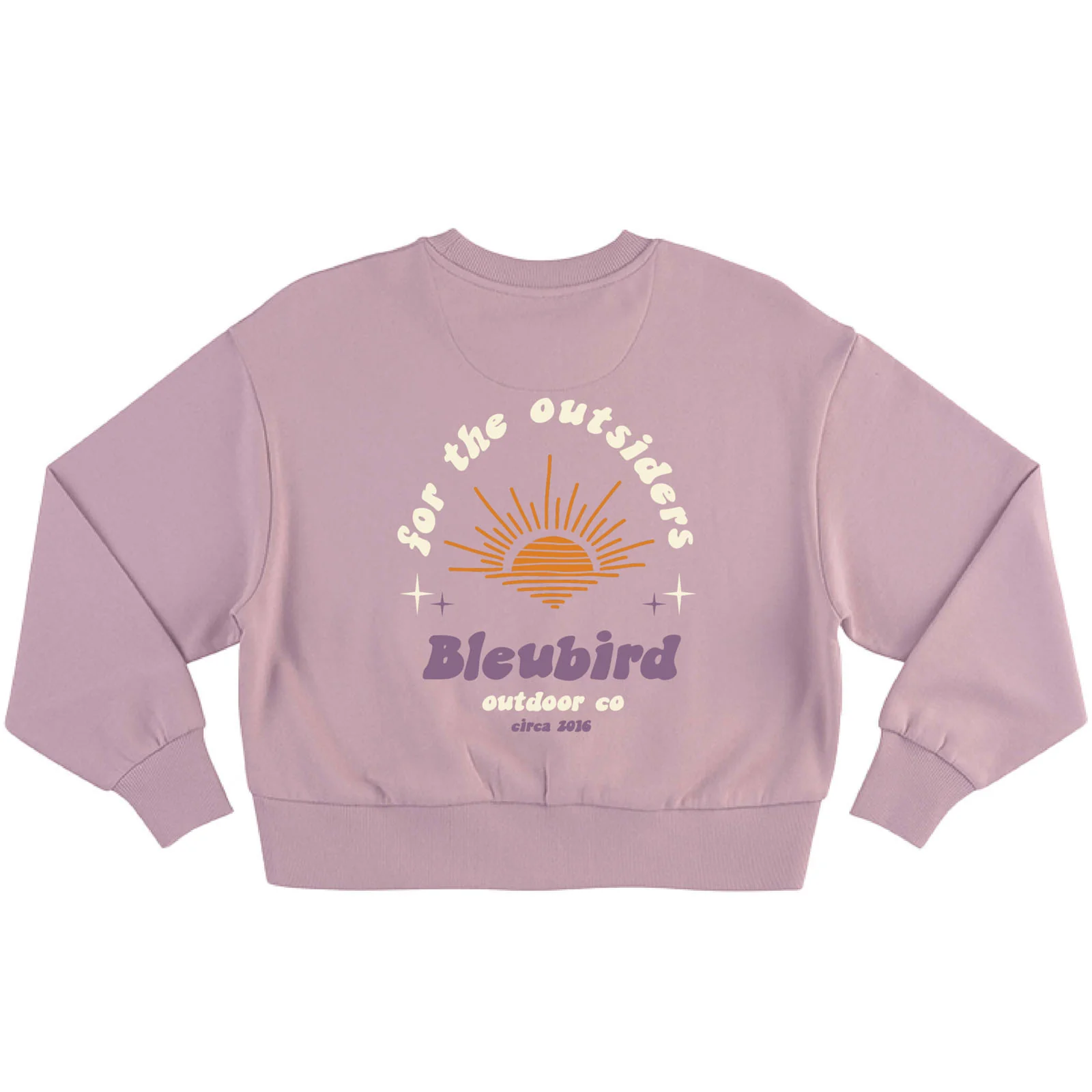 Bleubird Womens Outsider Cropped Crew Neck Sweatshirt - Image 2