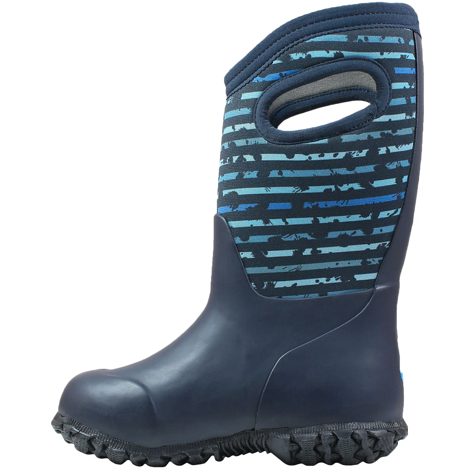 BOGS Kids York Spot Insulated Waterproof Wellies - Blue - Image 2