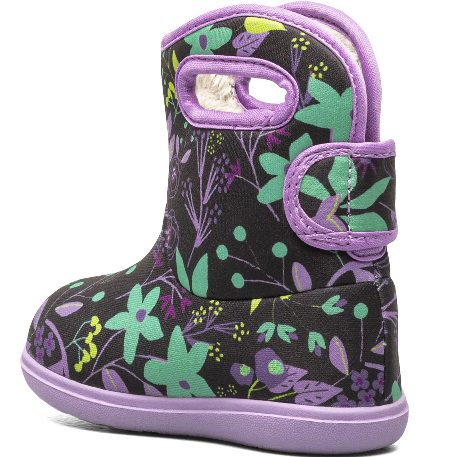 BOGS Toddler Baby BOGS II Cartoon Flower Rain Boots - Black Multi - Image 7