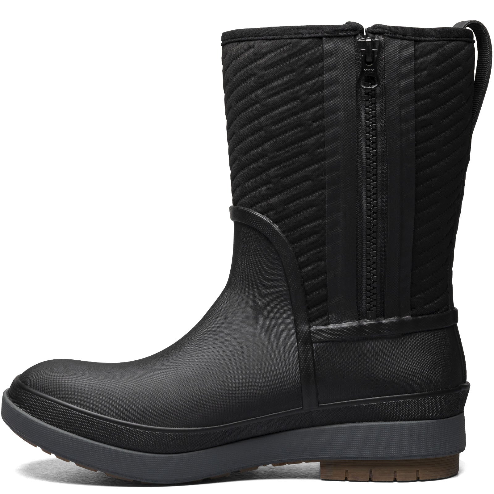 BOGS Womens Crandall II Mid Rise Zip Up Snow Boots - Black - Image 2