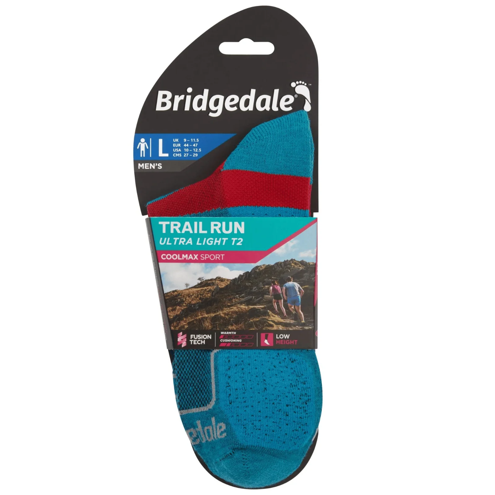 Bridgedale Mens Trail Run Ultralight T2 Coolmax Sport Low Socks - Image 11