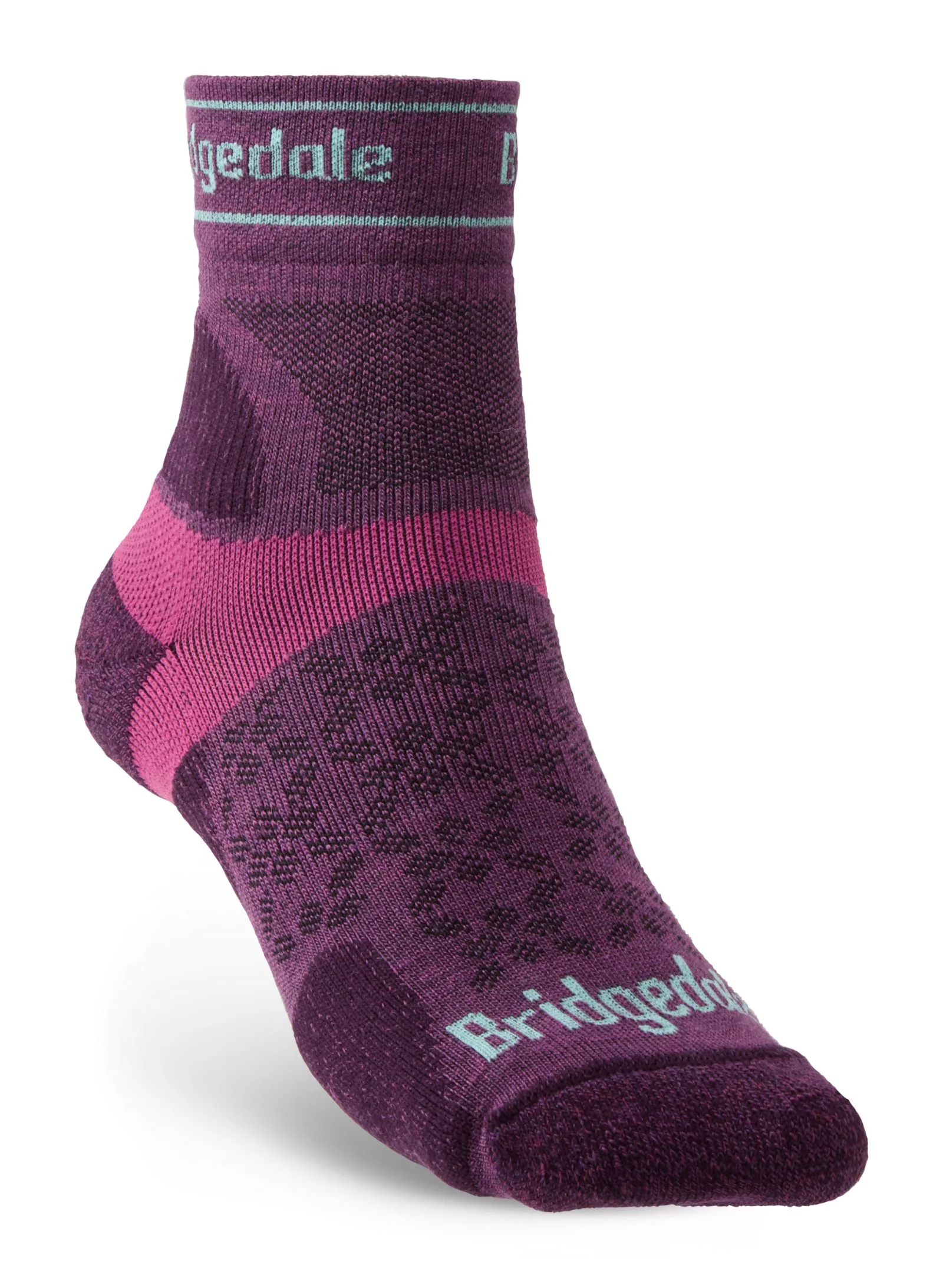 Bridgedale Womens Trail Run Ultralight T2 Merino Sport 3/4 Crew Socks - Image 5