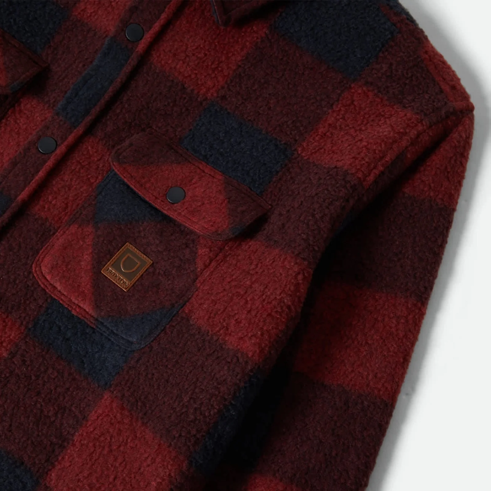 Brixton Mens Bowery Arctic Stretch Button Up Fleece - Image 30