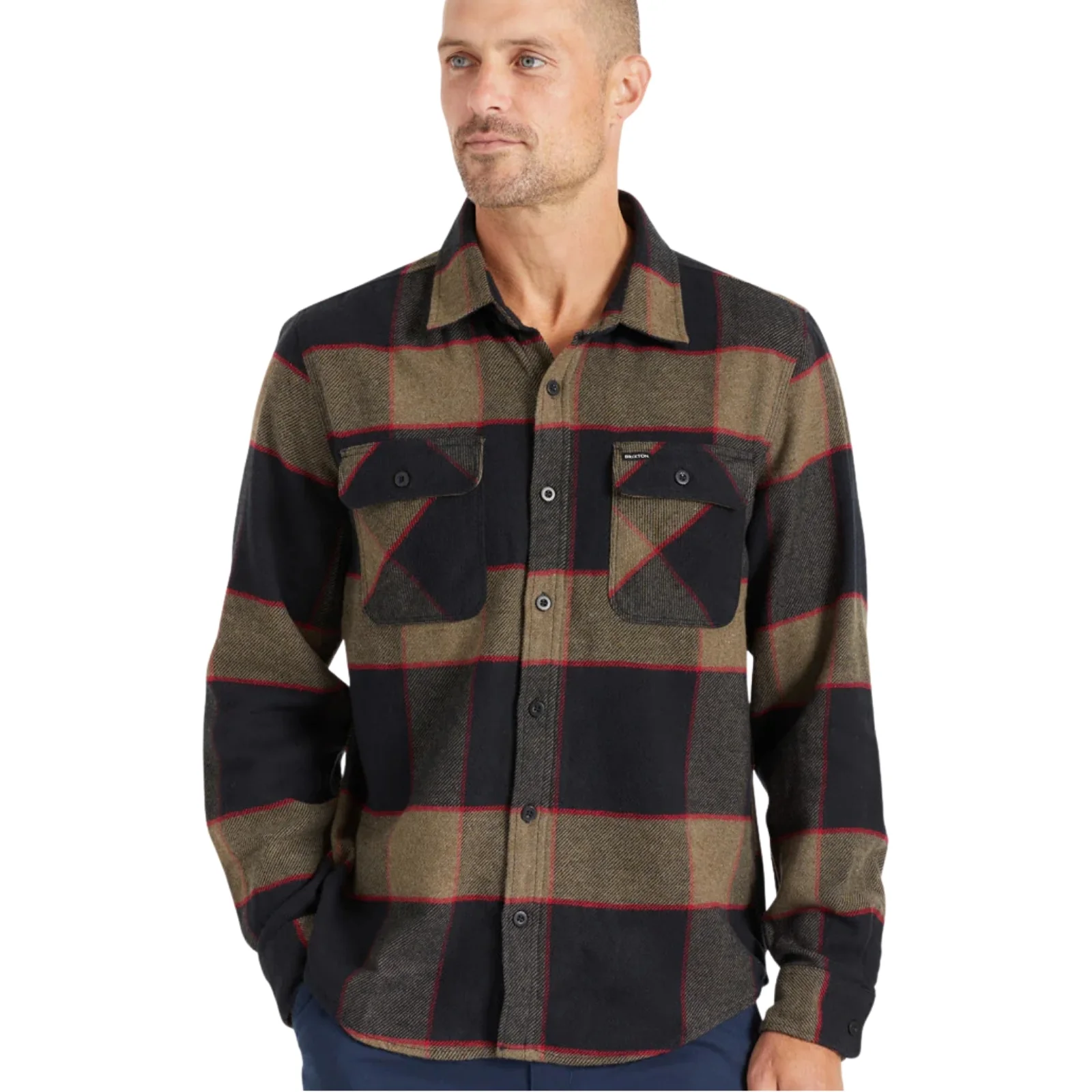 Brixton Mens Bowery Flannel Shacket - Image 11