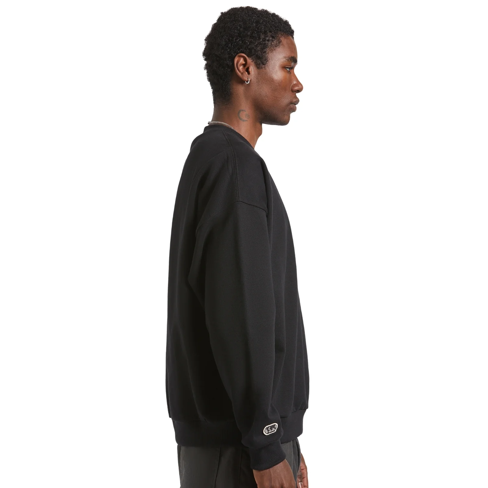 Brixton Mens Embroidered Heavyweight Oversized Crew Sweatshirt - Image 4