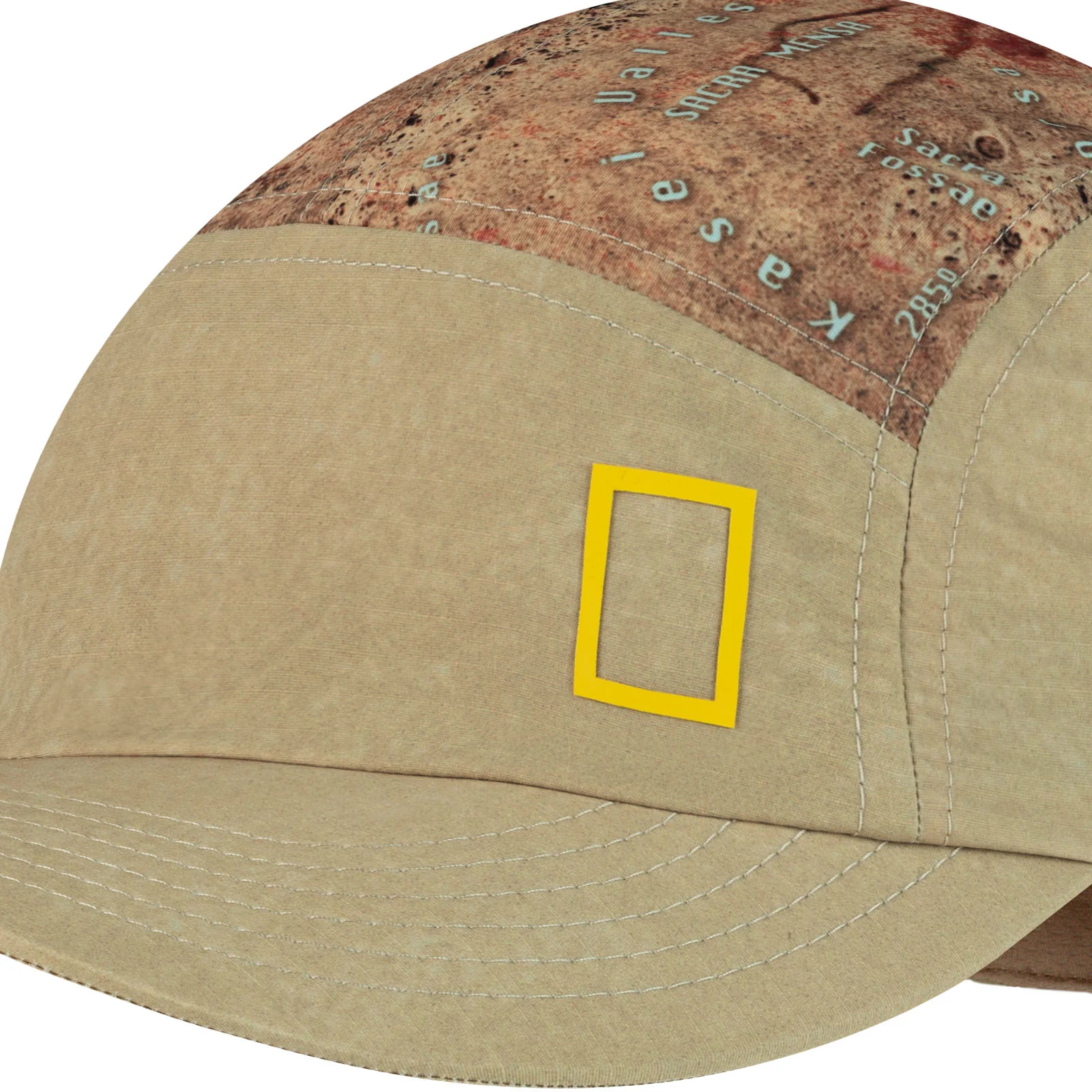 Buff Adults 5 Panel Explore UPF 50 National Geographic Running Cap - Brindle OS - Image 3