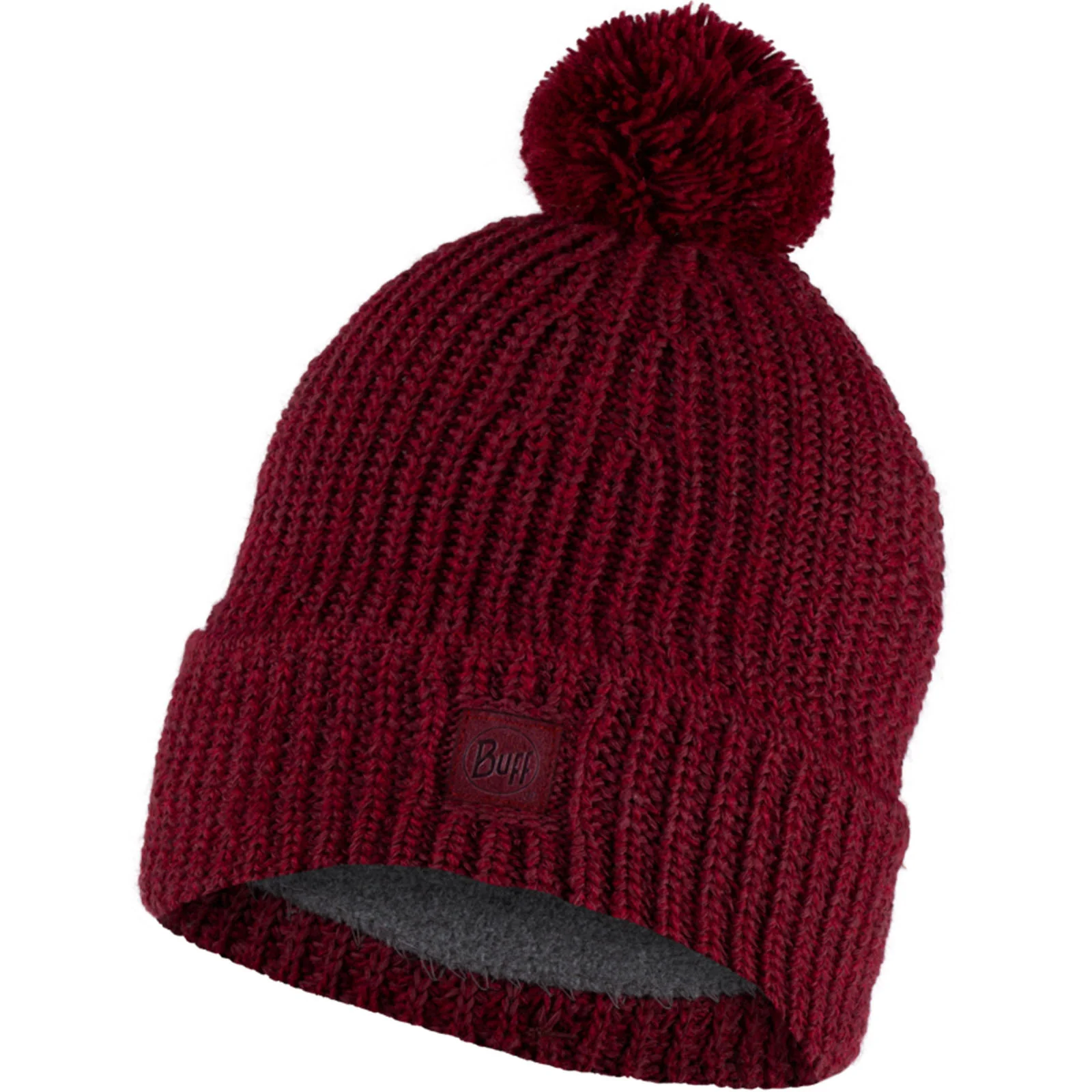 Buff Unisex Knitted Fleece Lined Beanie Hat - Image 2