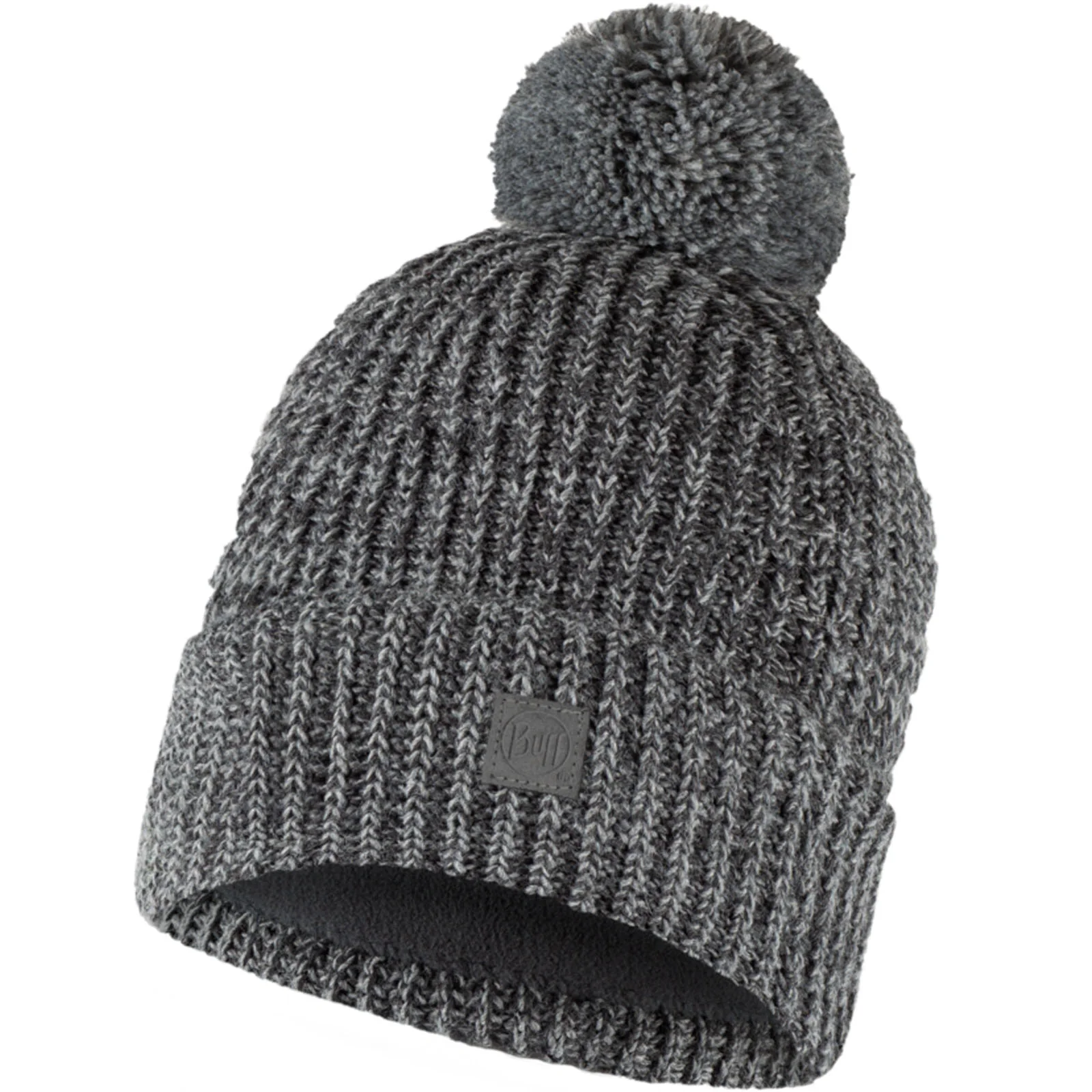 Buff Unisex Knitted Fleece Lined Beanie Hat - Image 4