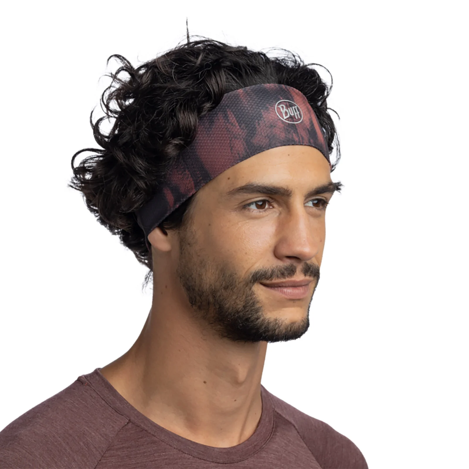 Buff Unisex Running Cycling Walking Fastwick Headband - Ikshi Terracotta - Image 3