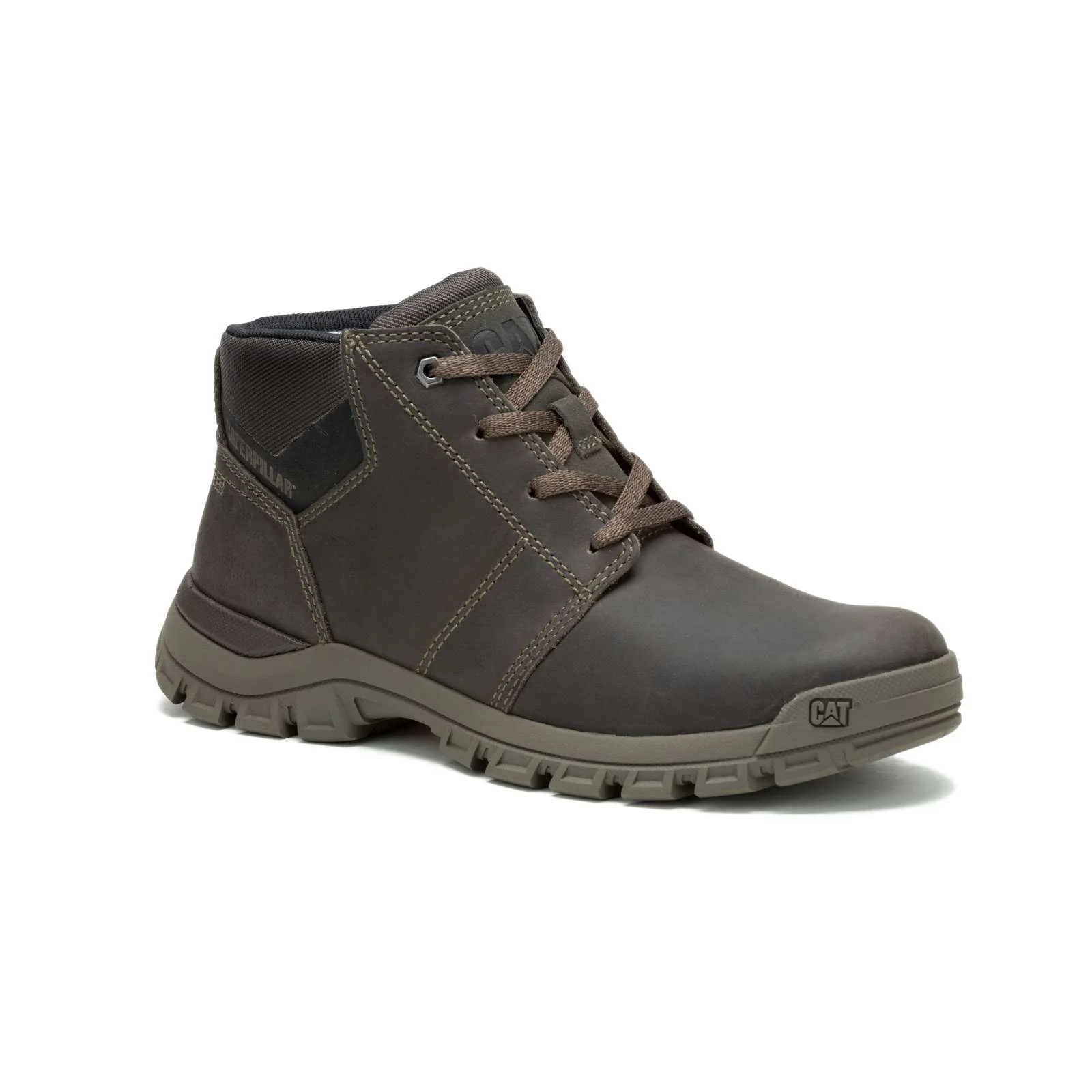 CAT Caterpiller Mens Threshold Chukka Full Grain Leather Ankle Boots - Image 3