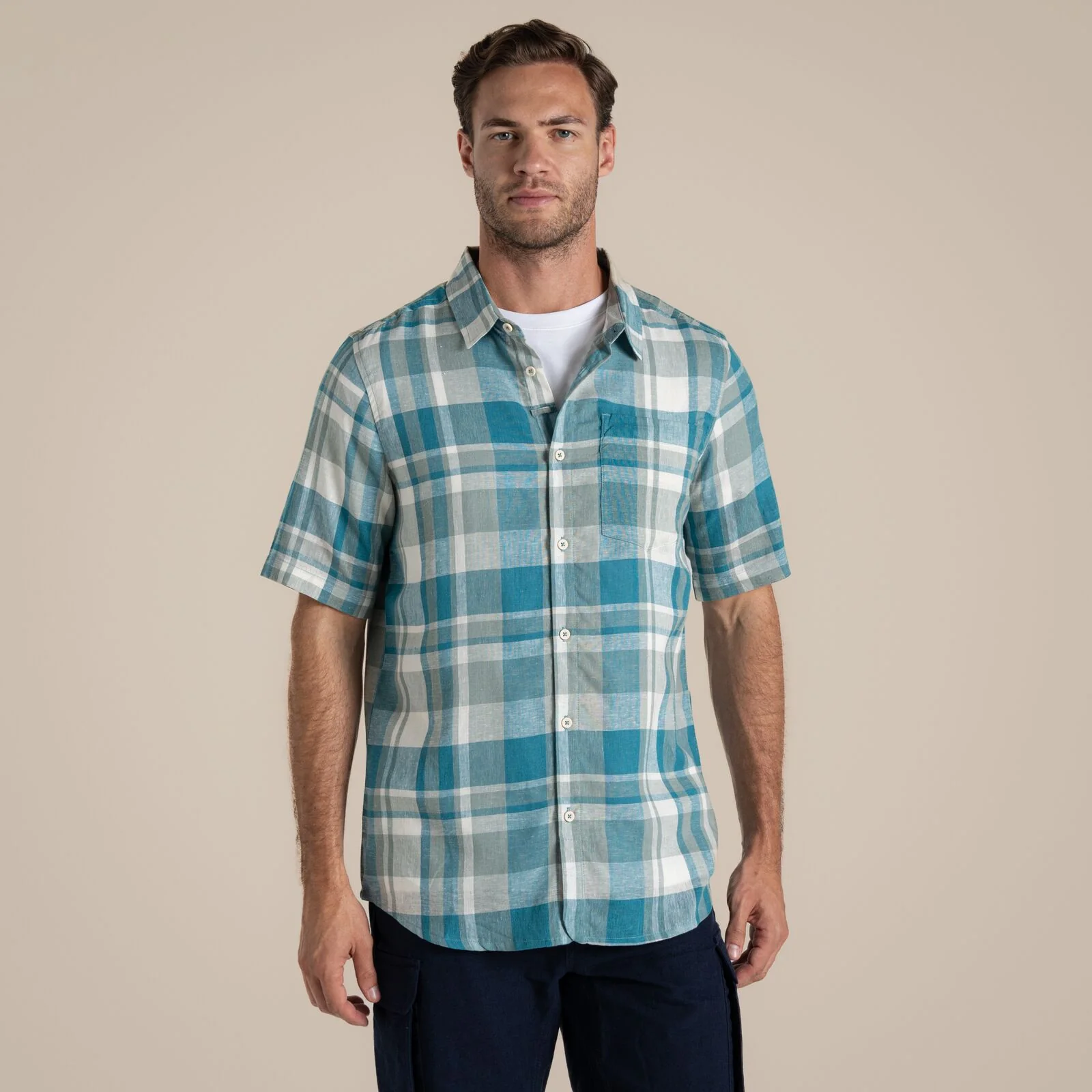 Craghoppers Mens Argino Button Up Short Sleeve Shirt - Image 9