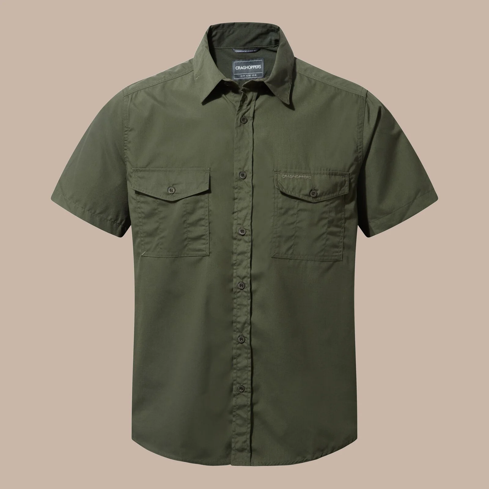 Craghoppers Mens Kiwi Sun Protection Short Sleeve Shirt - Image 37