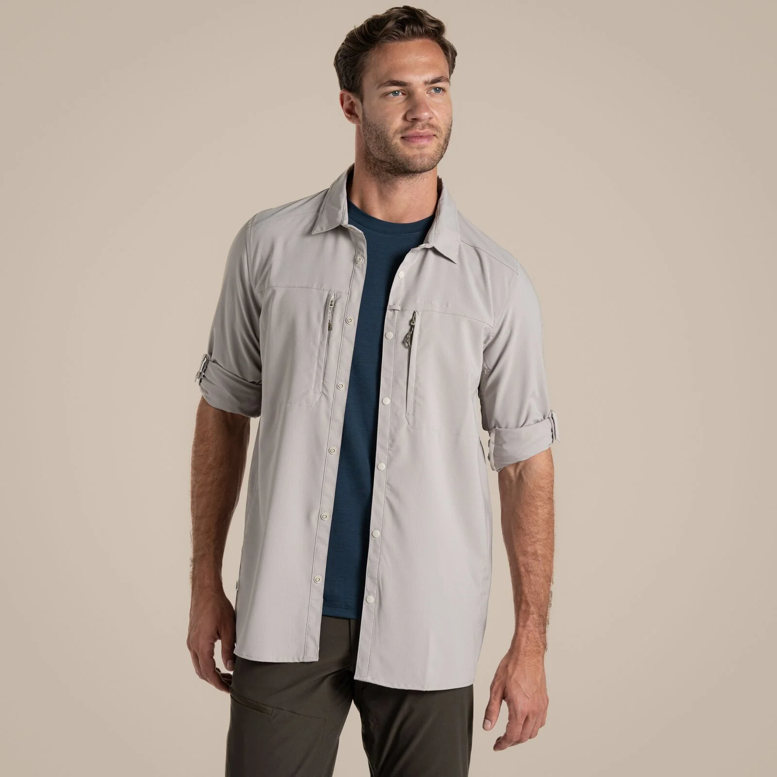 Craghoppers Mens NosiLife Pro V UPF Long Sleeve Shirt - Image 2
