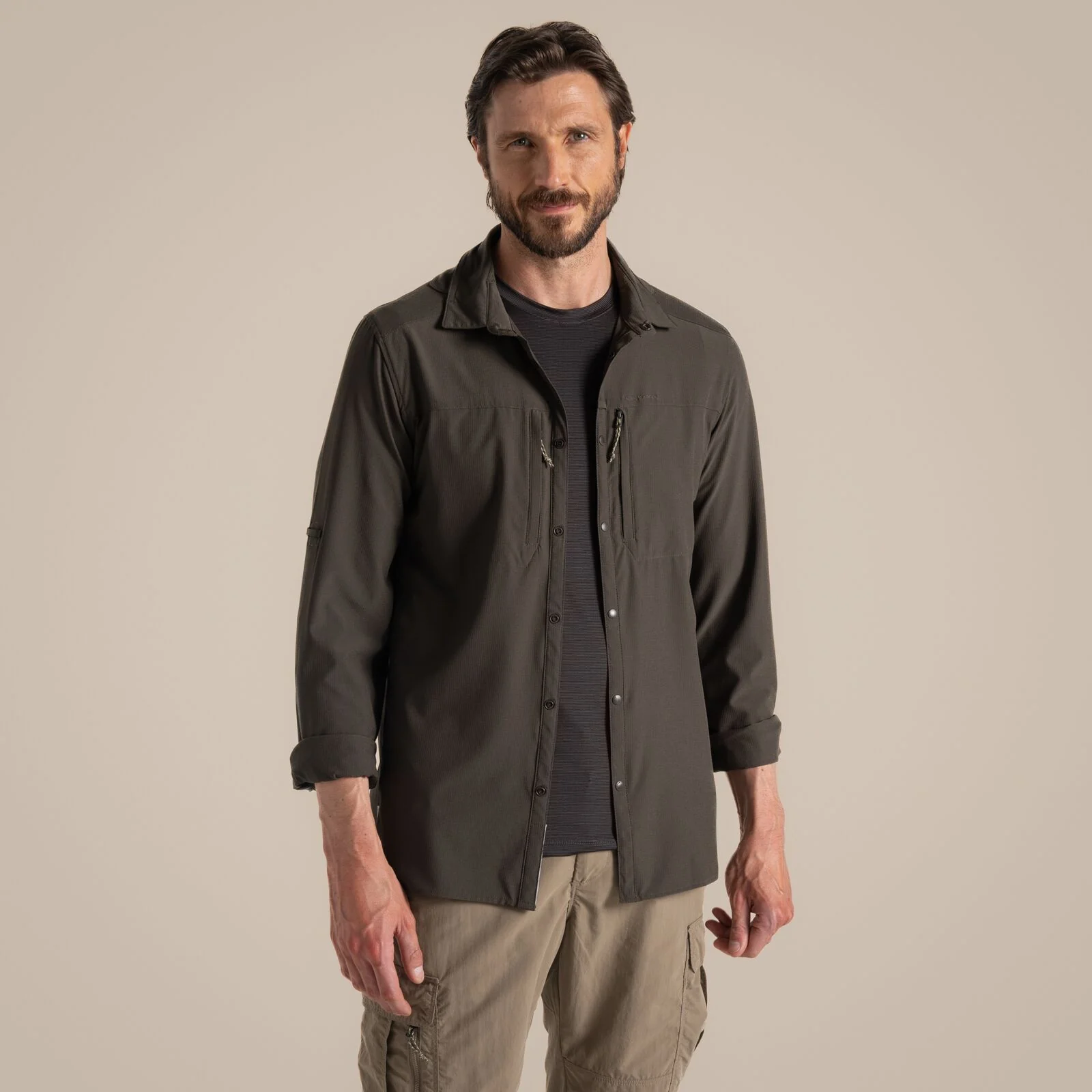Craghoppers Mens NosiLife Pro V UPF Long Sleeve Shirt - Image 4