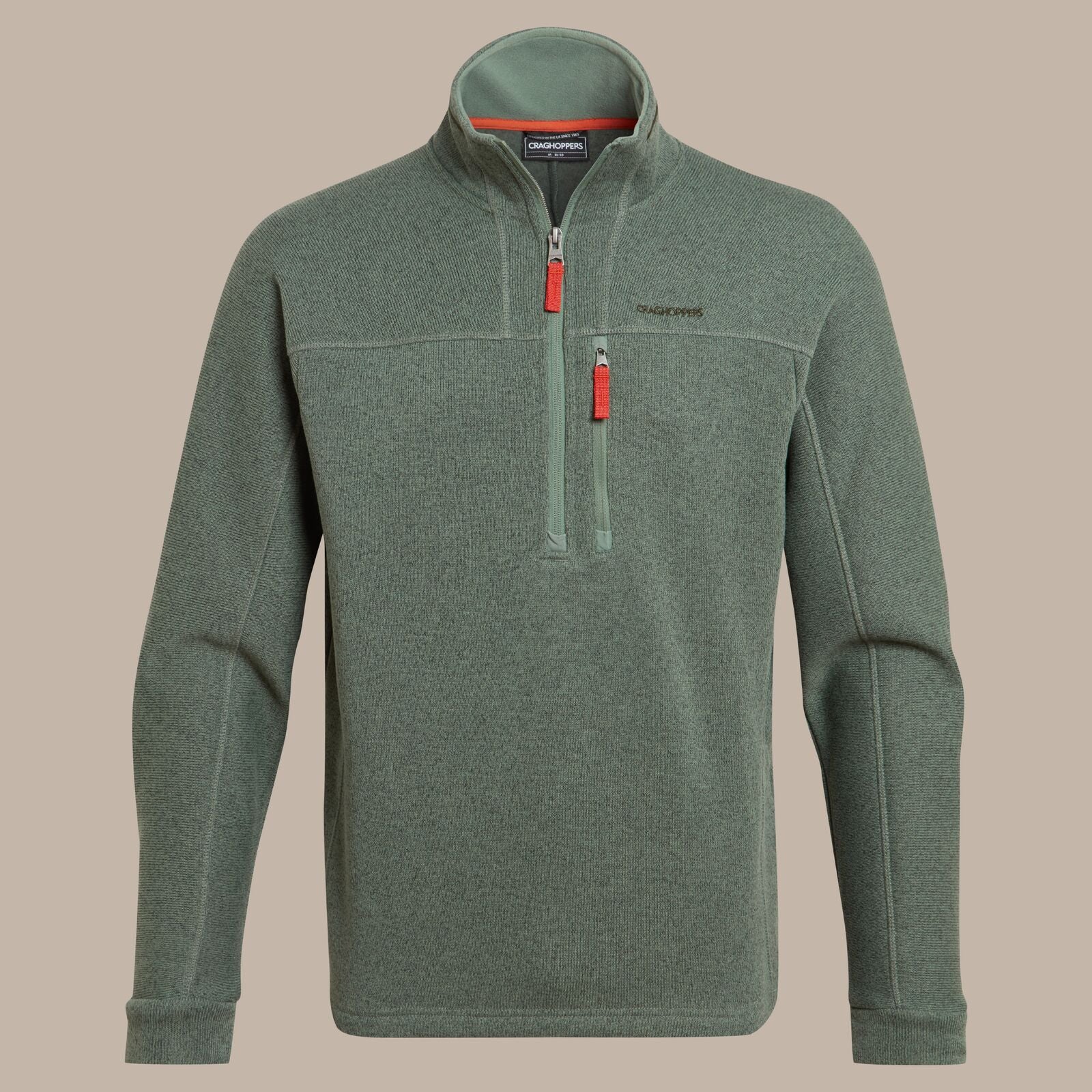 Craghoppers Mens Torney III Knitlook Half Zip Fleece - Image 33