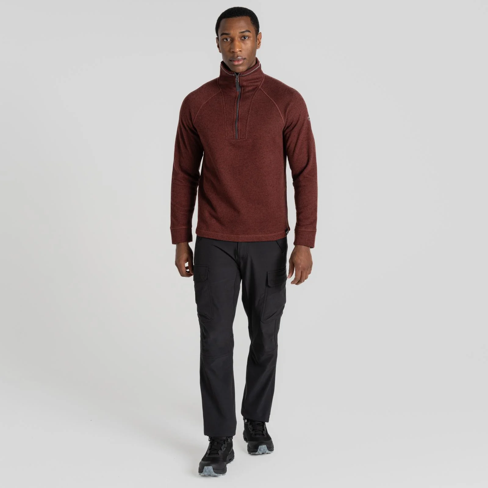Craghoppers Mens Wole Half Zip High Collar Pullover Fleece - Image 10