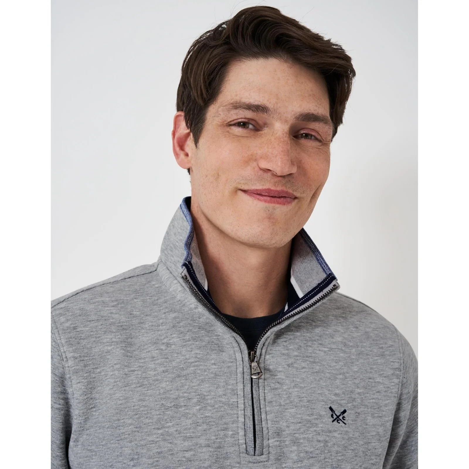Crew Clothing Mens Classic Half Zip Sweatshirt - Image 17