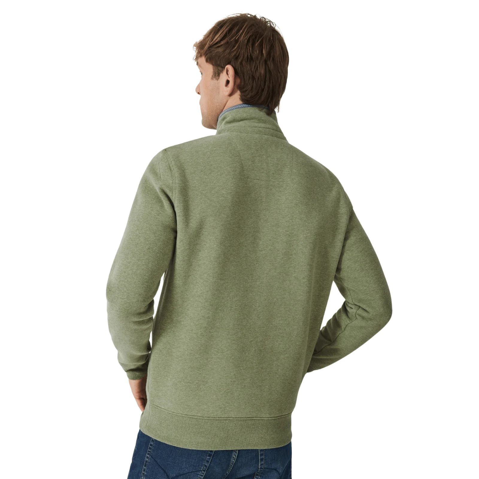 Crew Clothing Mens Classic Half Zip Sweatshirt - Image 6