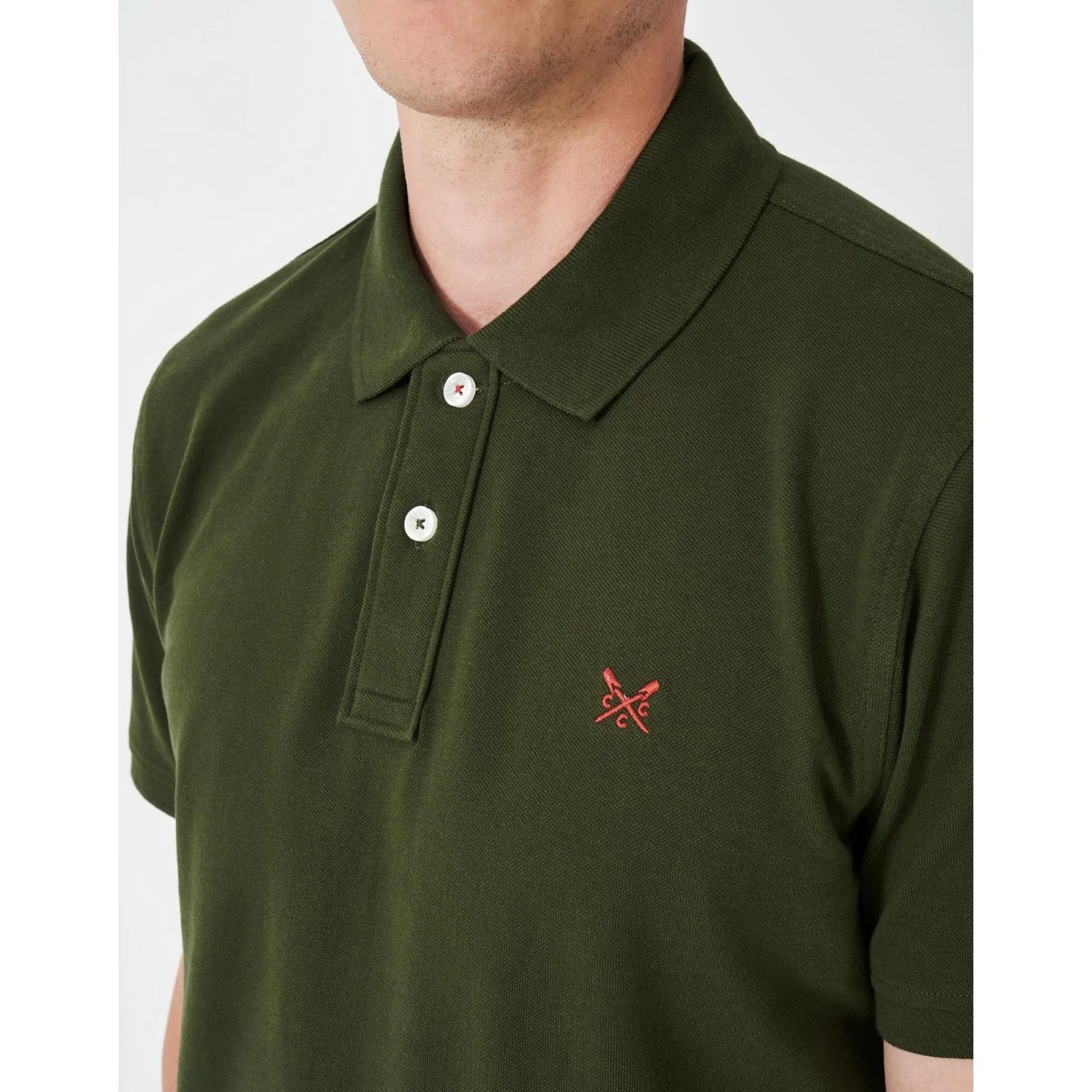 Crew Clothing Mens Classic Pique Short Sleeve Polo Shirt - Image 3