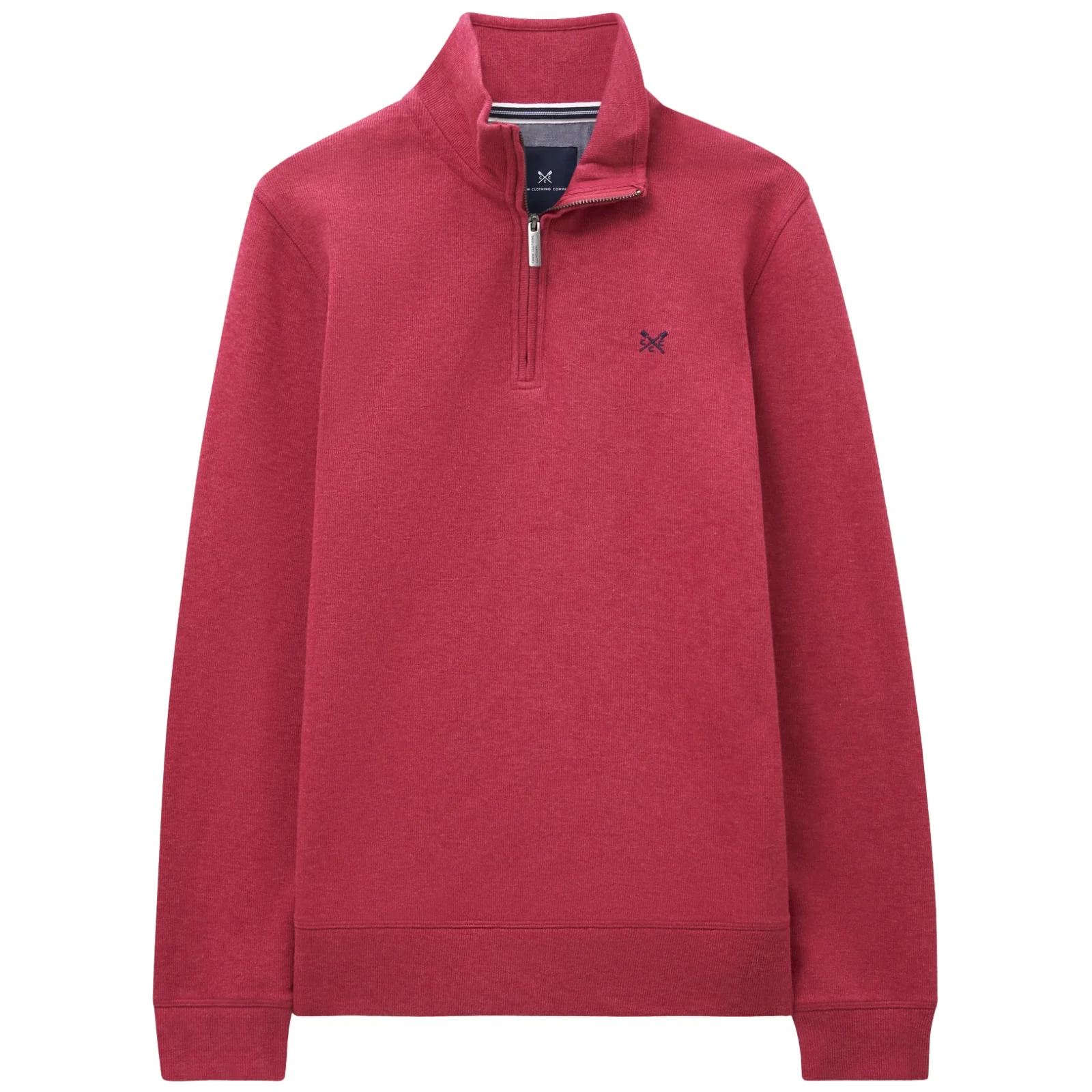 Crew Clothing Mens French Rib Half Zip Sweatshirt - Image 13