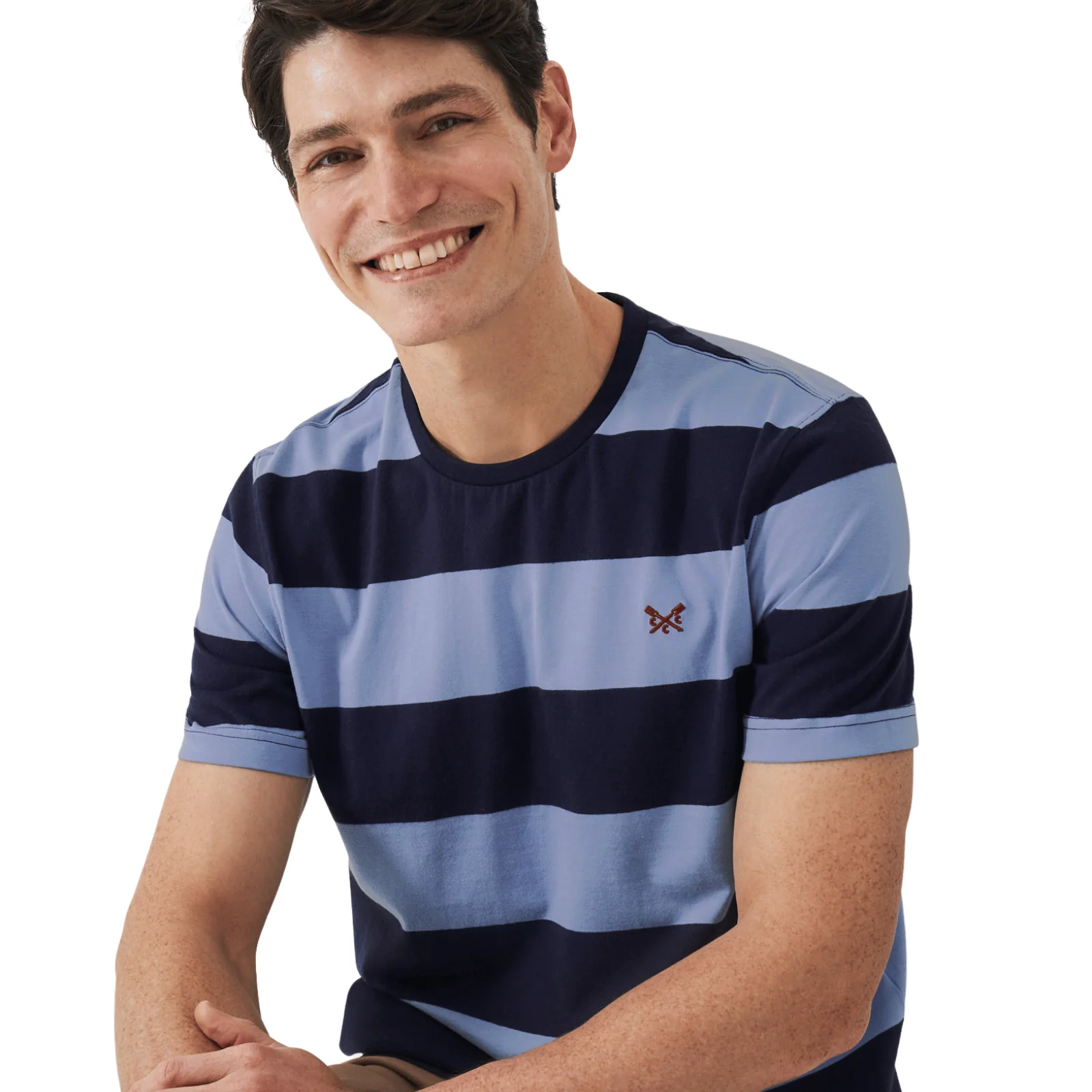 Crew Clothing Mens Newton Stripe T-Shirt - Image 4