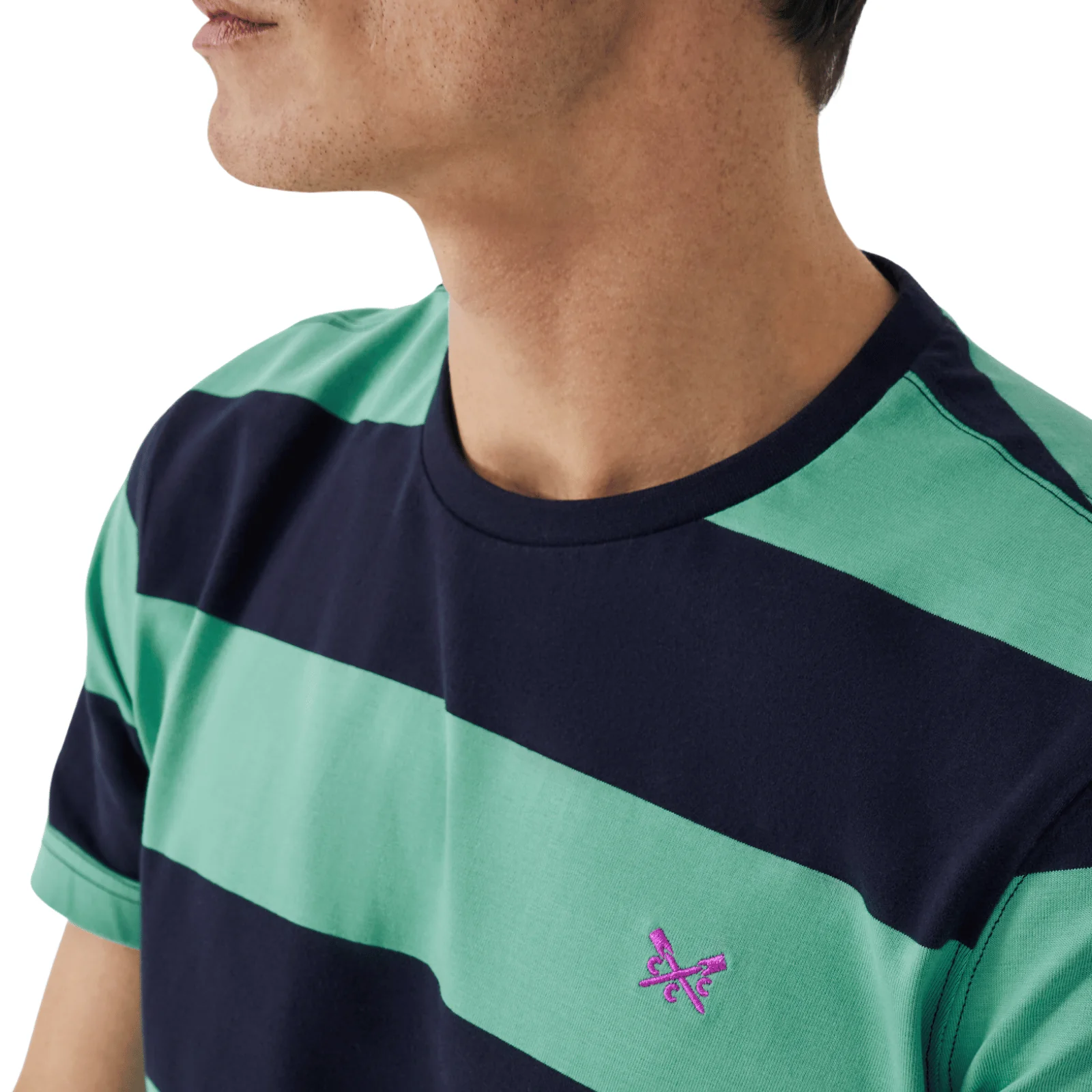 Crew Clothing Mens Newton Stripe T-Shirt - Image 5