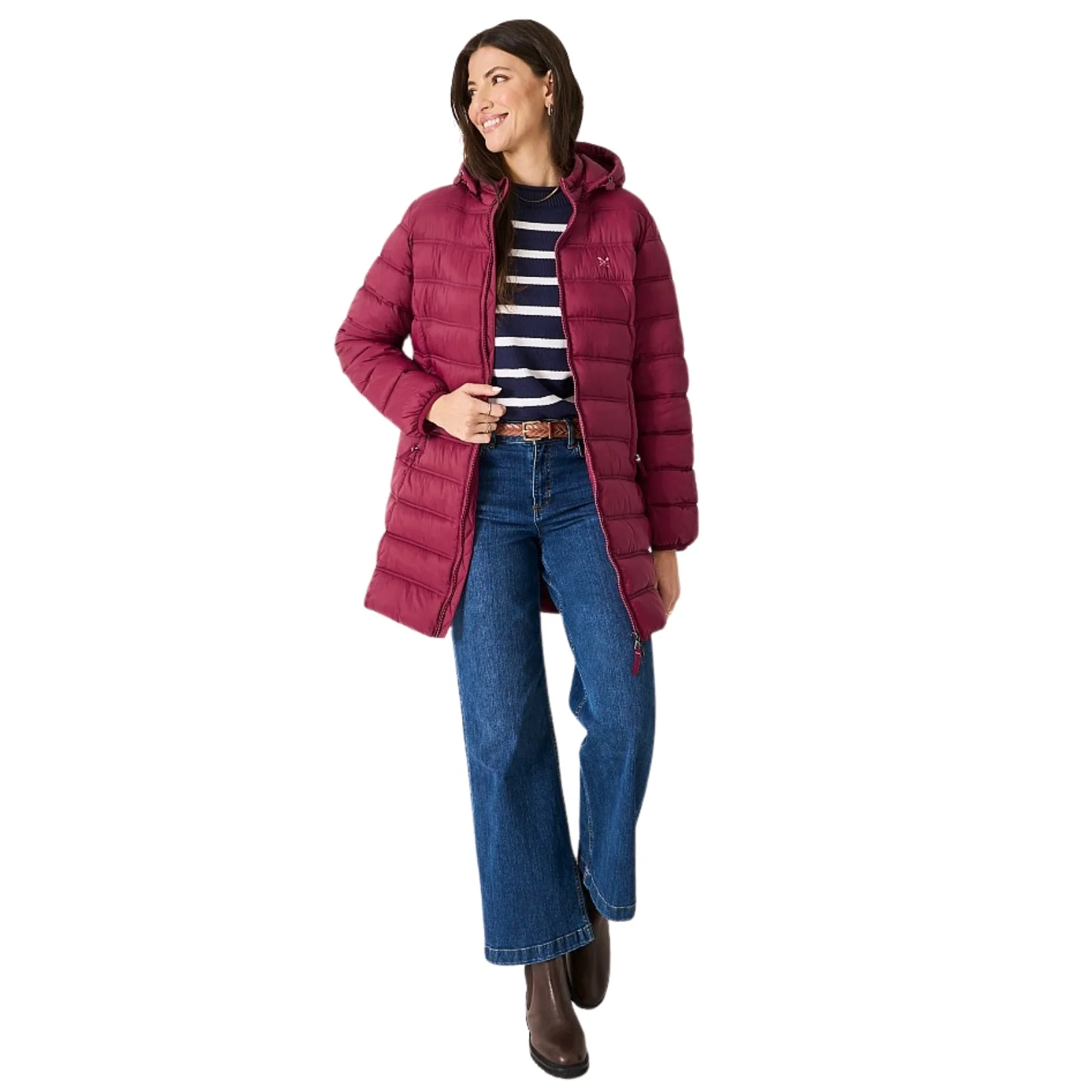 Crew Clothing Womens Lightweight Coat Padded Jacket - Image 4