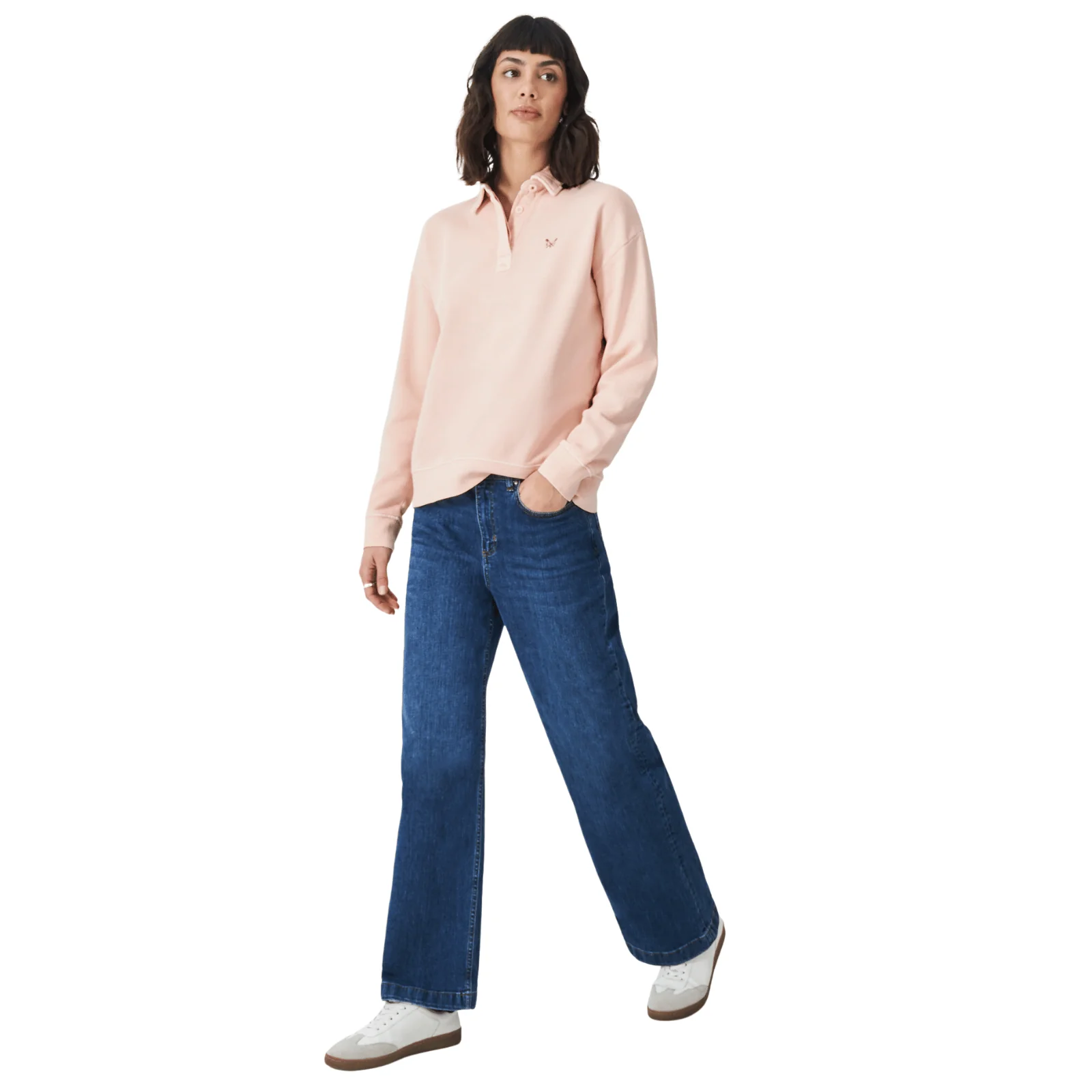 Crew Clothing Womens Pigment Dyed Rugger Sweatshirt - Image 5